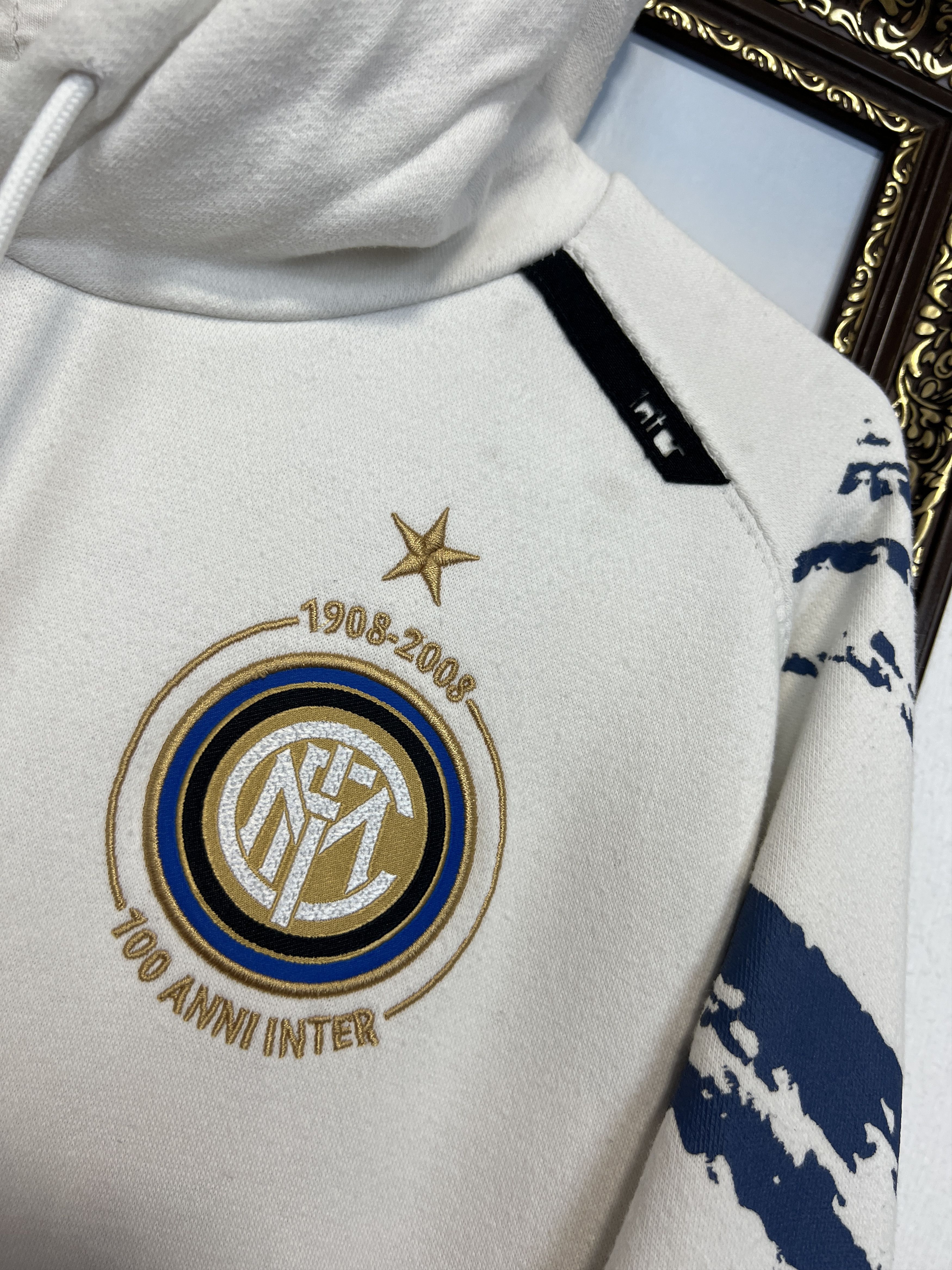 Nike Vintage Inter Milan Football Hoodie Soccer Jacket Maglia Size US L / EU 52-54 / 3 - 4 Thumbnail