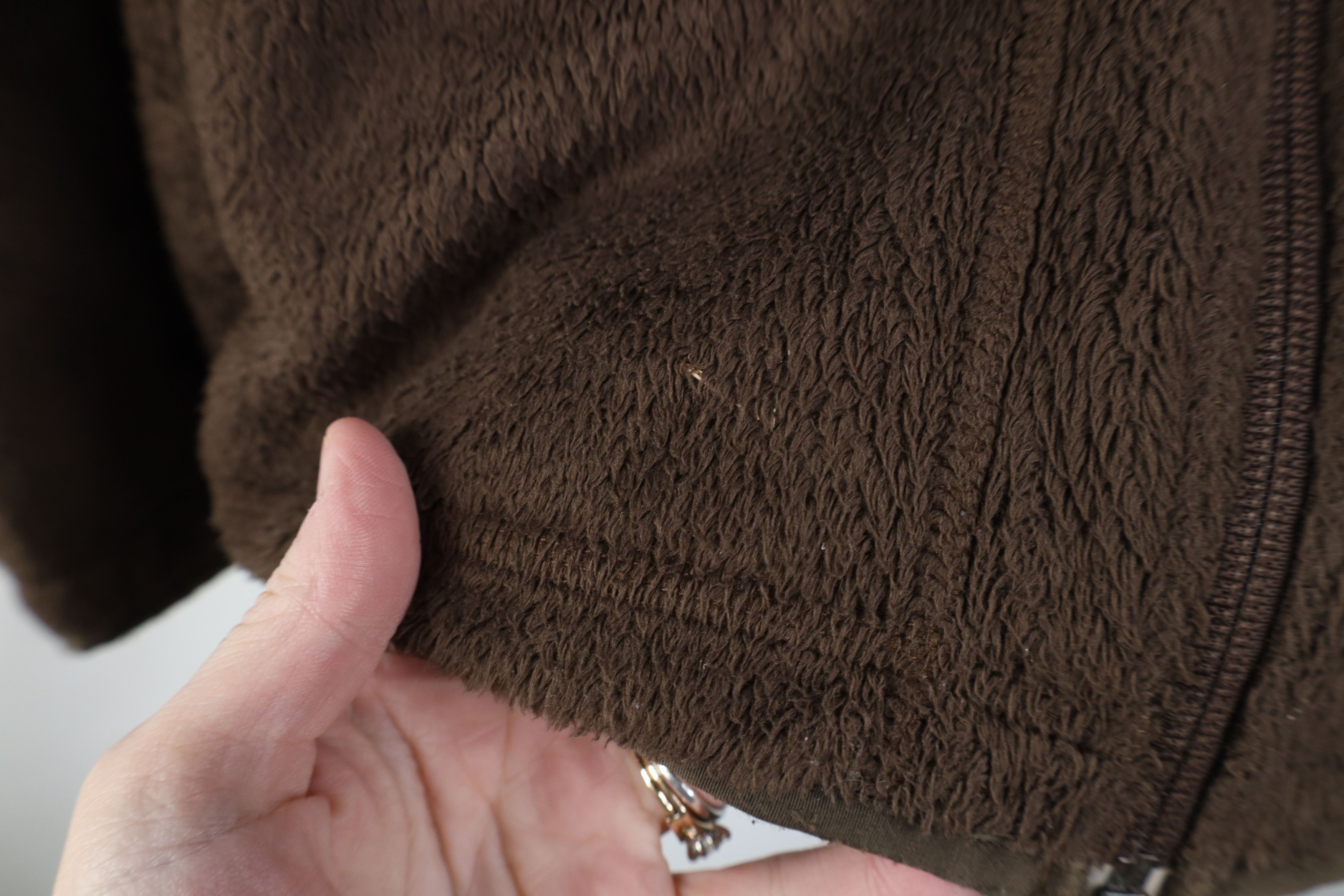 Nike Vintage Y2K Nike ACG Swoosh Deep Pile Fleece Jacket Brown Size US XL / EU 56 / 4 - 7 Thumbnail