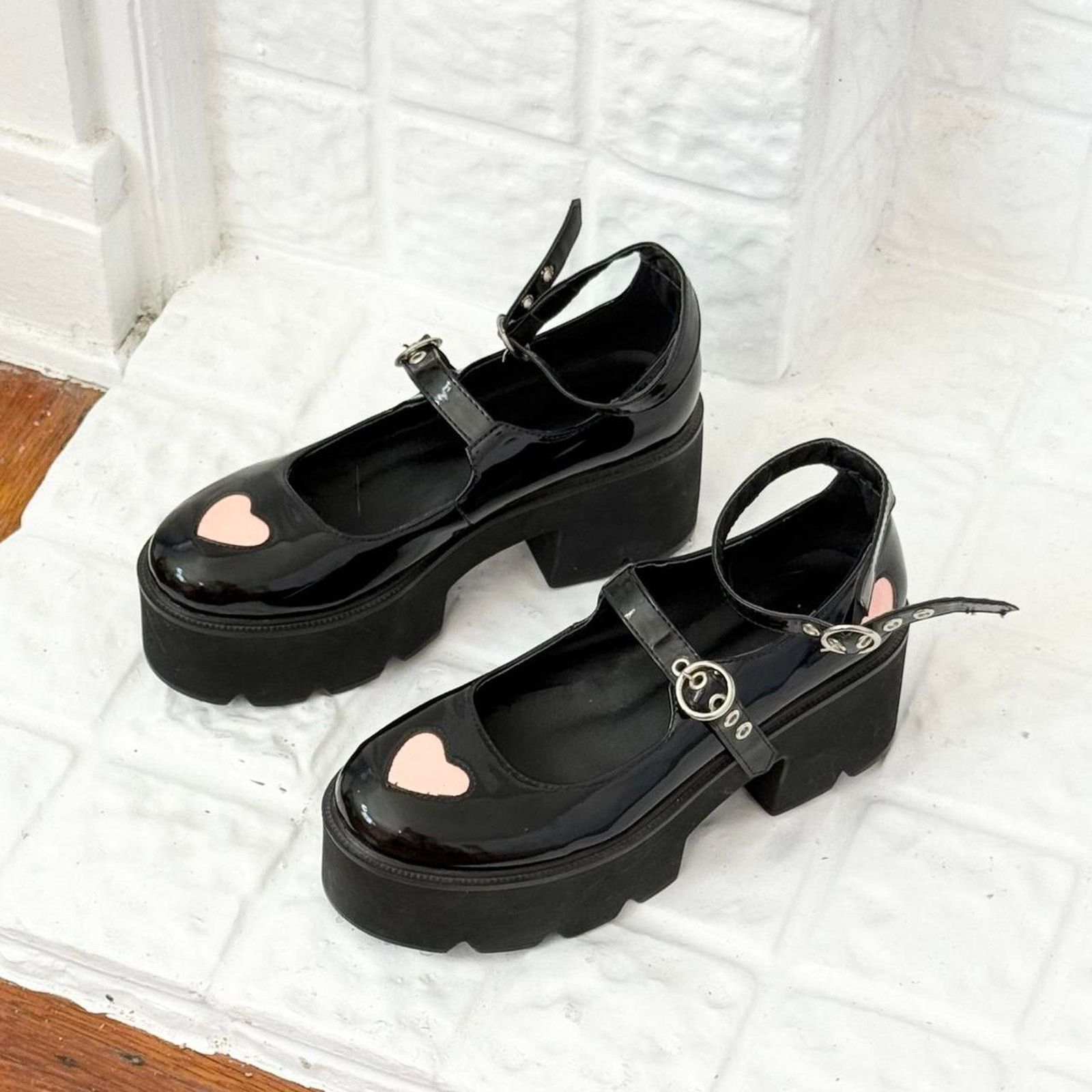 Other ✿ chunky platform mary jane heels ✿ Size US 10 / IT 40 - 6 Thumbnail