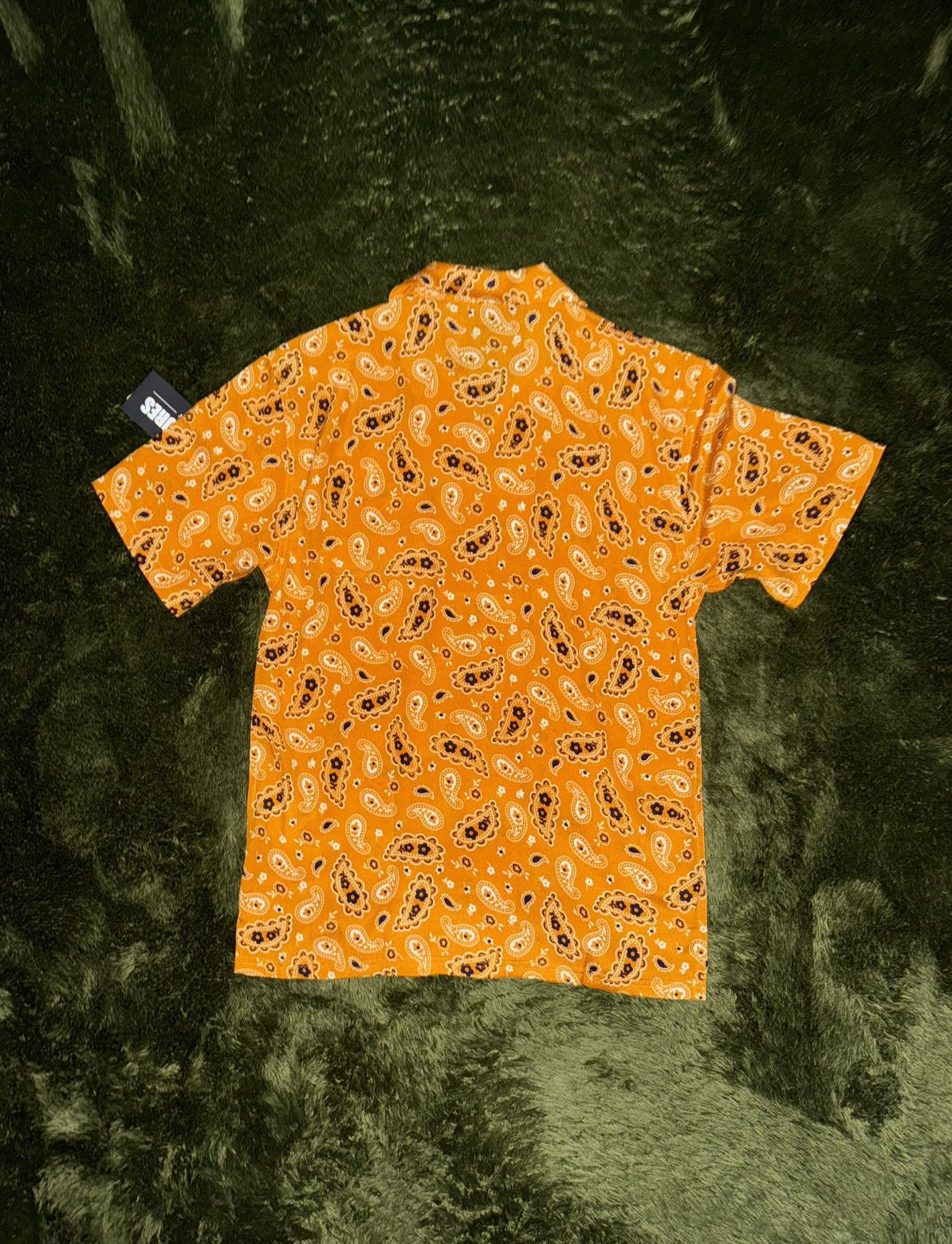 Pleasures [M] PLEASURES button down paisley half shirts orange Size US M / EU 48-50 / 2 - 7 Thumbnail