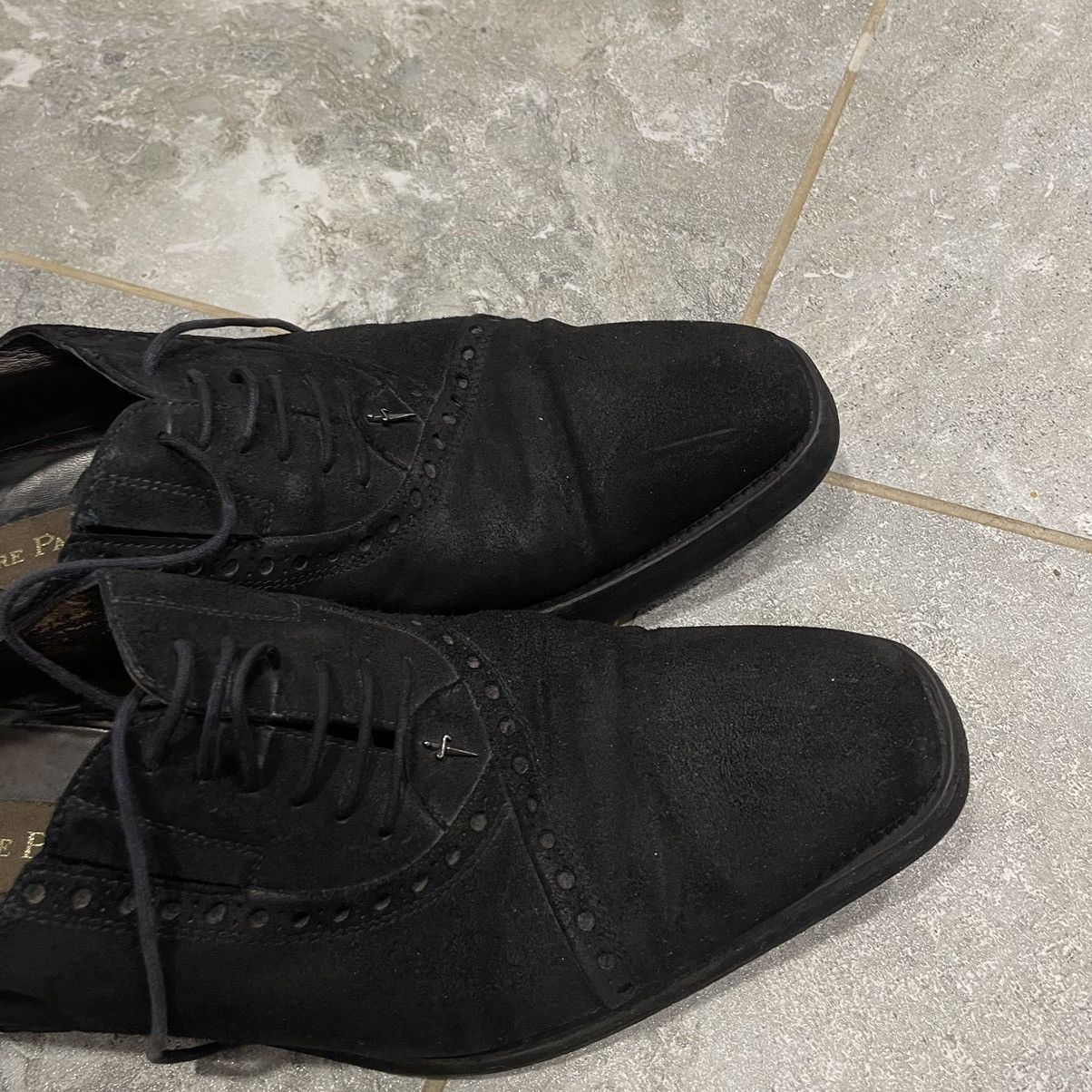 Paciotti 8/5 Cesare Paciotti Perforat boots velour suede Derby Shoes Size US 8.5 / EU 41-42 - 2 Thumbnail