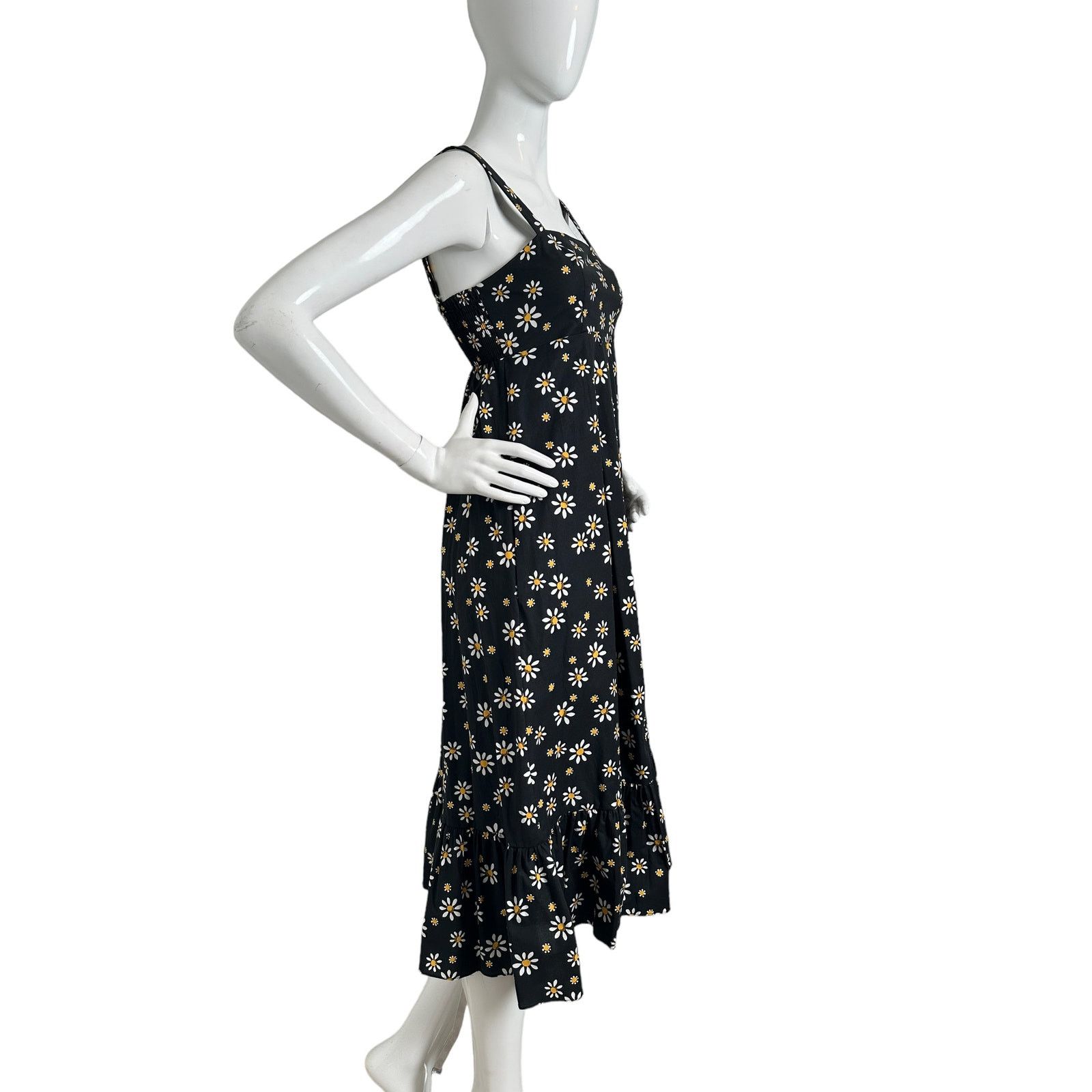 Kate Spade Kate Spade Daisy Dots Al Fresco Midi Dress XS Black Size XS / US 0-2 / IT 36-38 - 2 Thumbnail