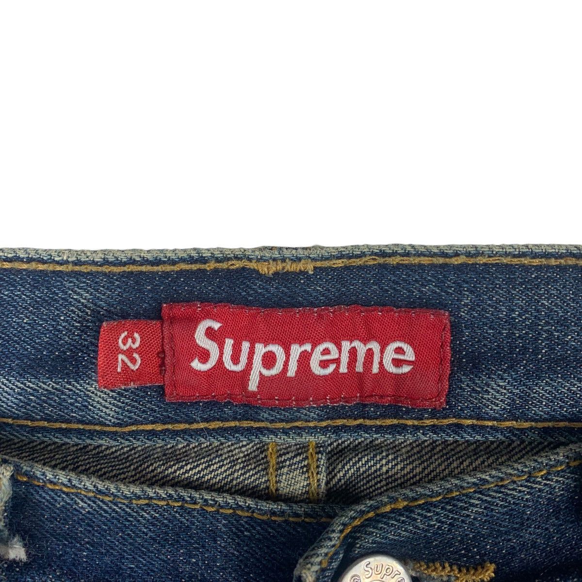 Supreme × Vintage Vintage SUPREME usa blue jeans Size US 32 / EU 48 - 3 Thumbnail