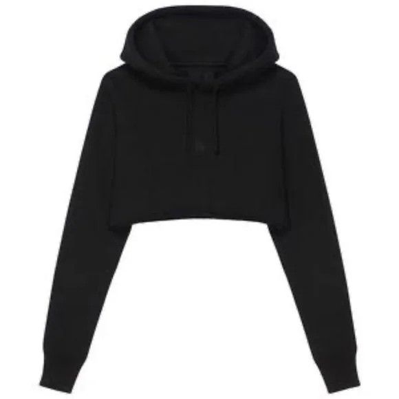 Givenchy Givenchy Black Cropped Hoodie - NEW WITH TAGS Size L / US 10 / IT 46 - 3 Thumbnail