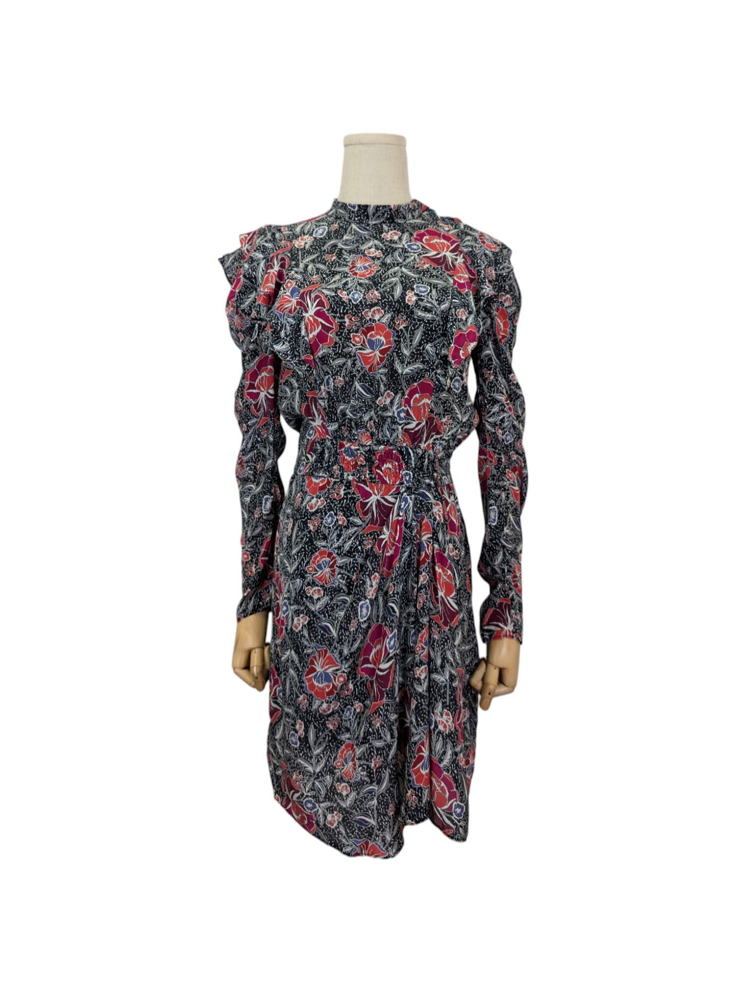 Isabel Marant Etoile Floral Print Long Sleeves Dress Size XS / US 0-2 / IT 36-38 - 1 Thumbnail