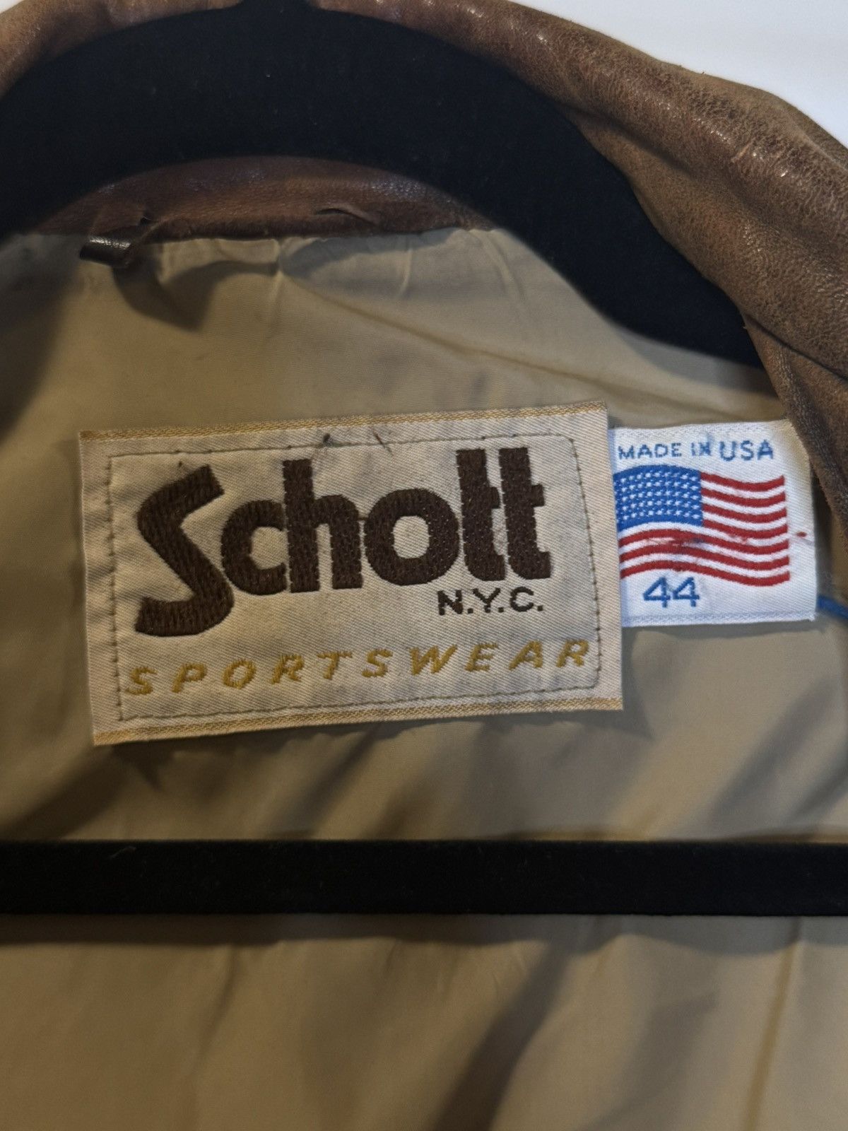 Schott Schott Vintage Bomber Size US M / EU 48-50 / 2 - 2 Thumbnail