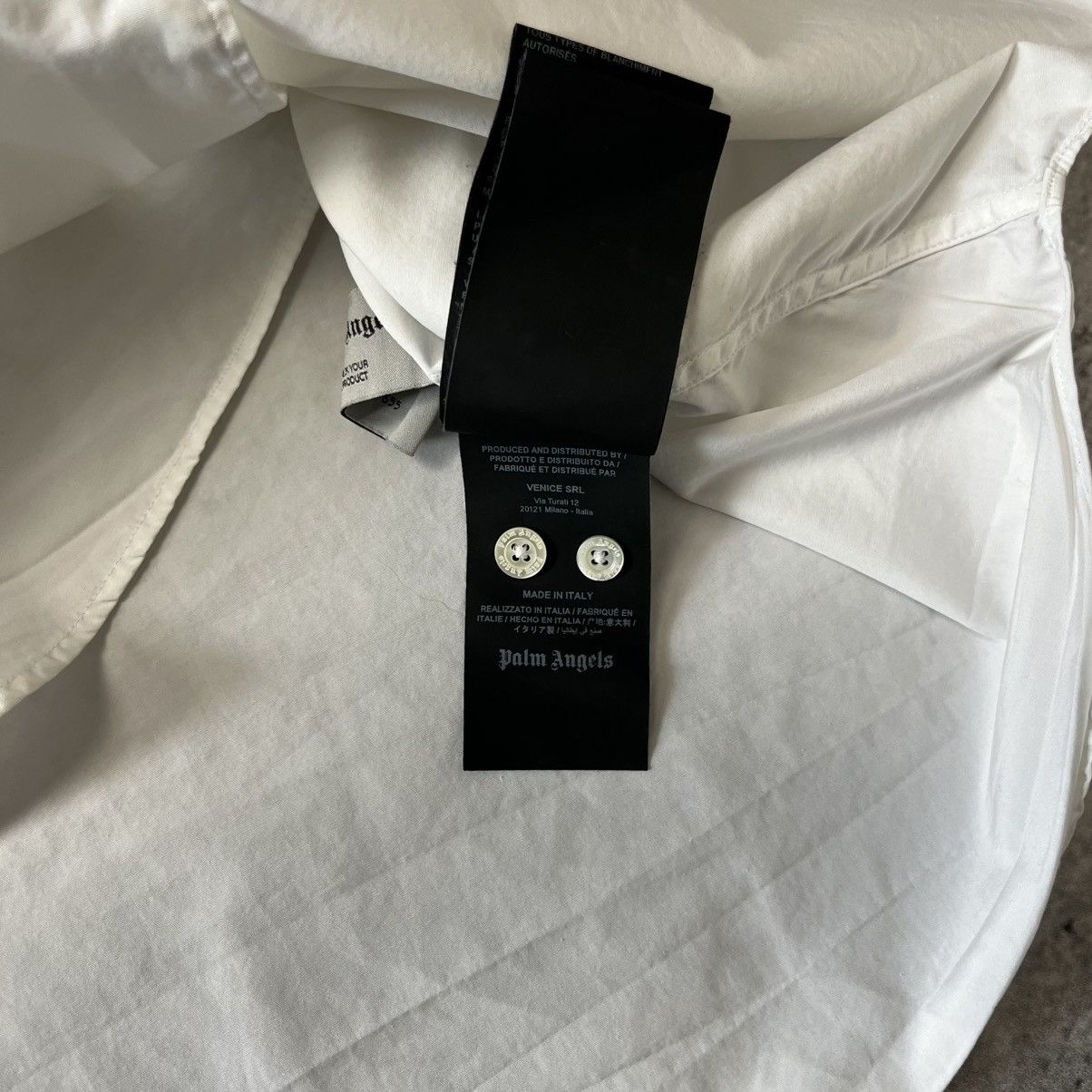 Palm Angels Palm Angels white button up shirt 46 S streetwear style Size US S / EU 44-46 / 1 - 10 Thumbnail