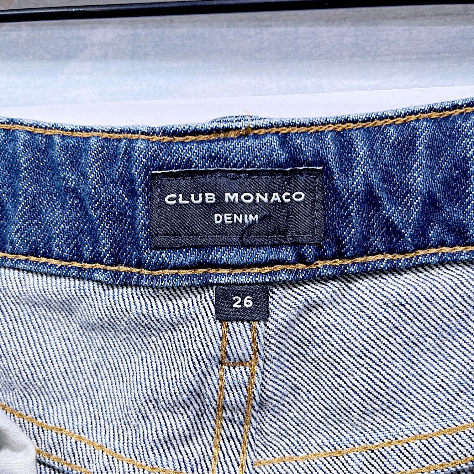 Club Monaco Club Monaco Cuffed Ankle High Rise Jeans Blue Womens 26 Size 26" / US 2 / IT 38 - 6 Thumbnail