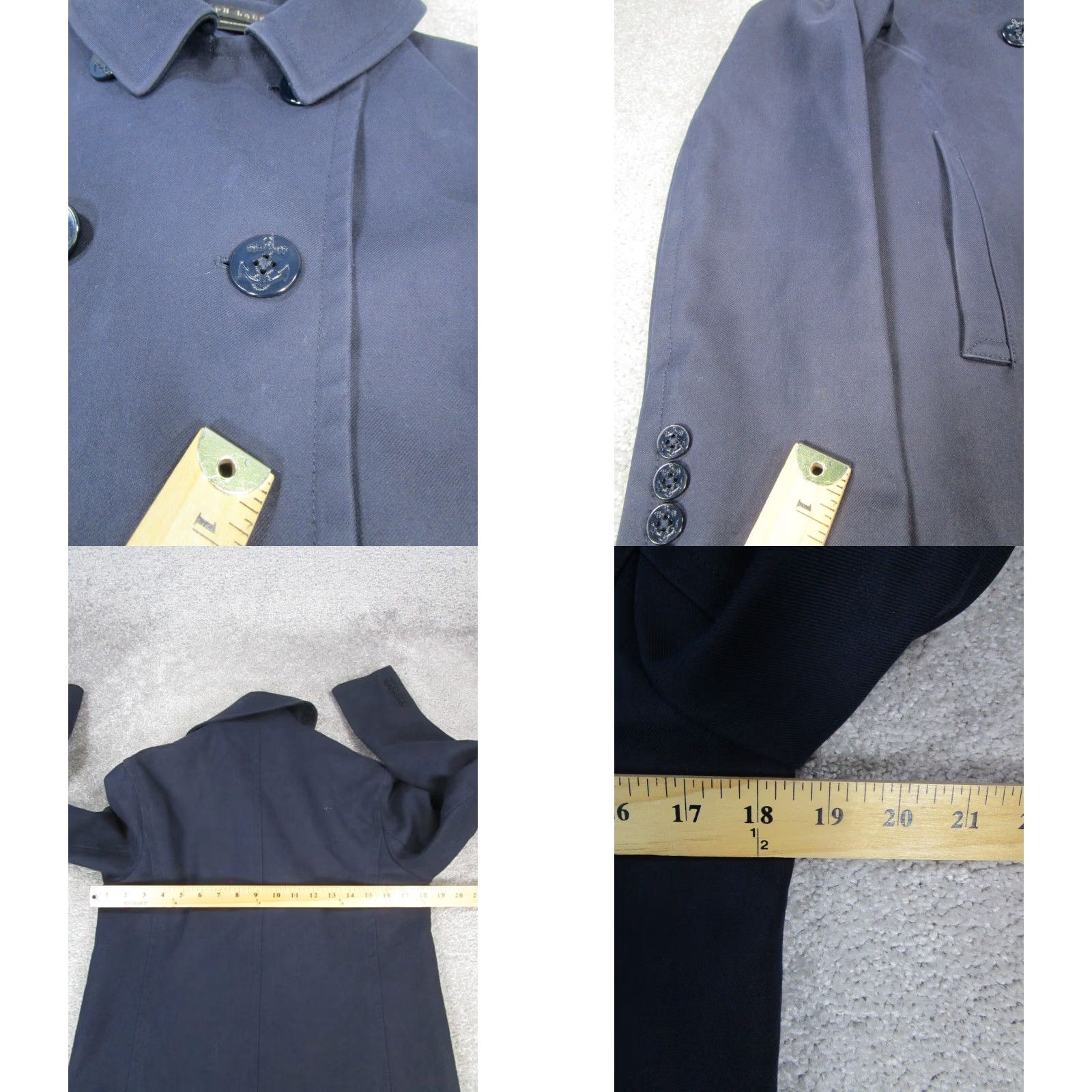 Ralph Lauren Ralph Lauren Black Label Peacoat Womens 6 Blue Wool Coat 6 Blue Classic Designer Preppy Fall Winter Mens Womens Size M / US 6-8 / IT 42-44 - 8 Thumbnail