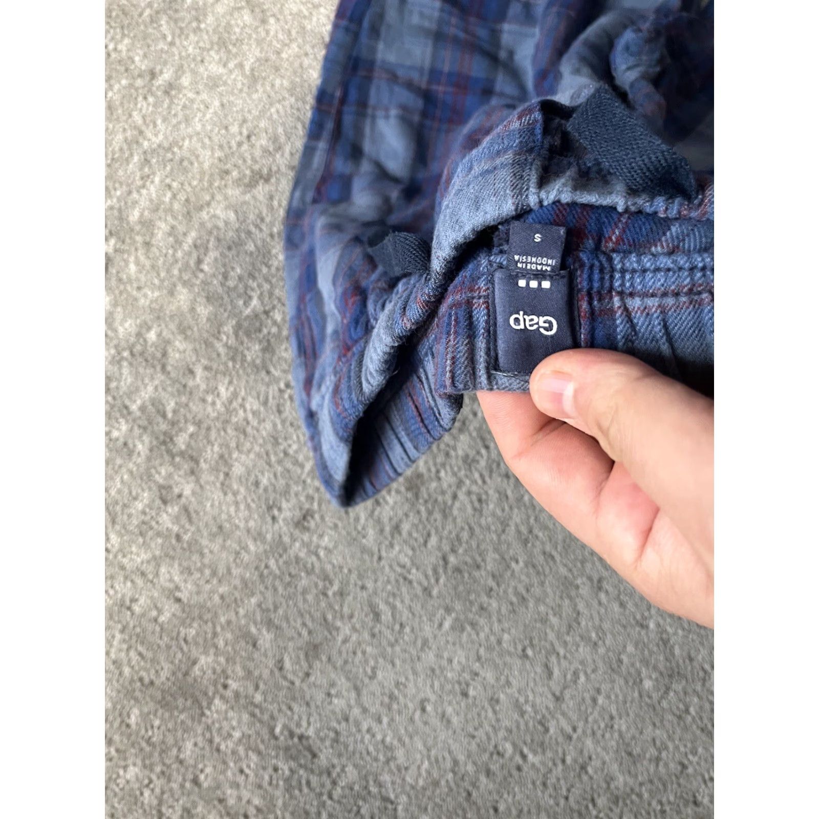 Gap Gap Mens Small Blue Plaid Sweatpants with Pockets Casual Sweatpants Size US 29 - 5 Thumbnail