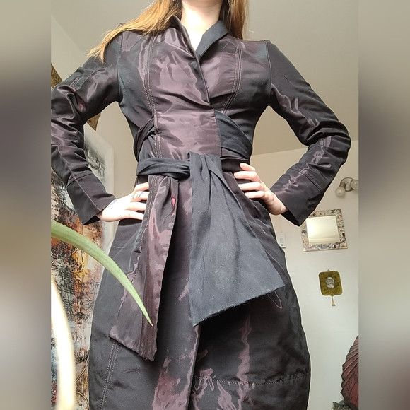 Sarah Pacini Sarah Pacini trench coat burgundy Size S / US 4 / IT 40 - 9 Thumbnail