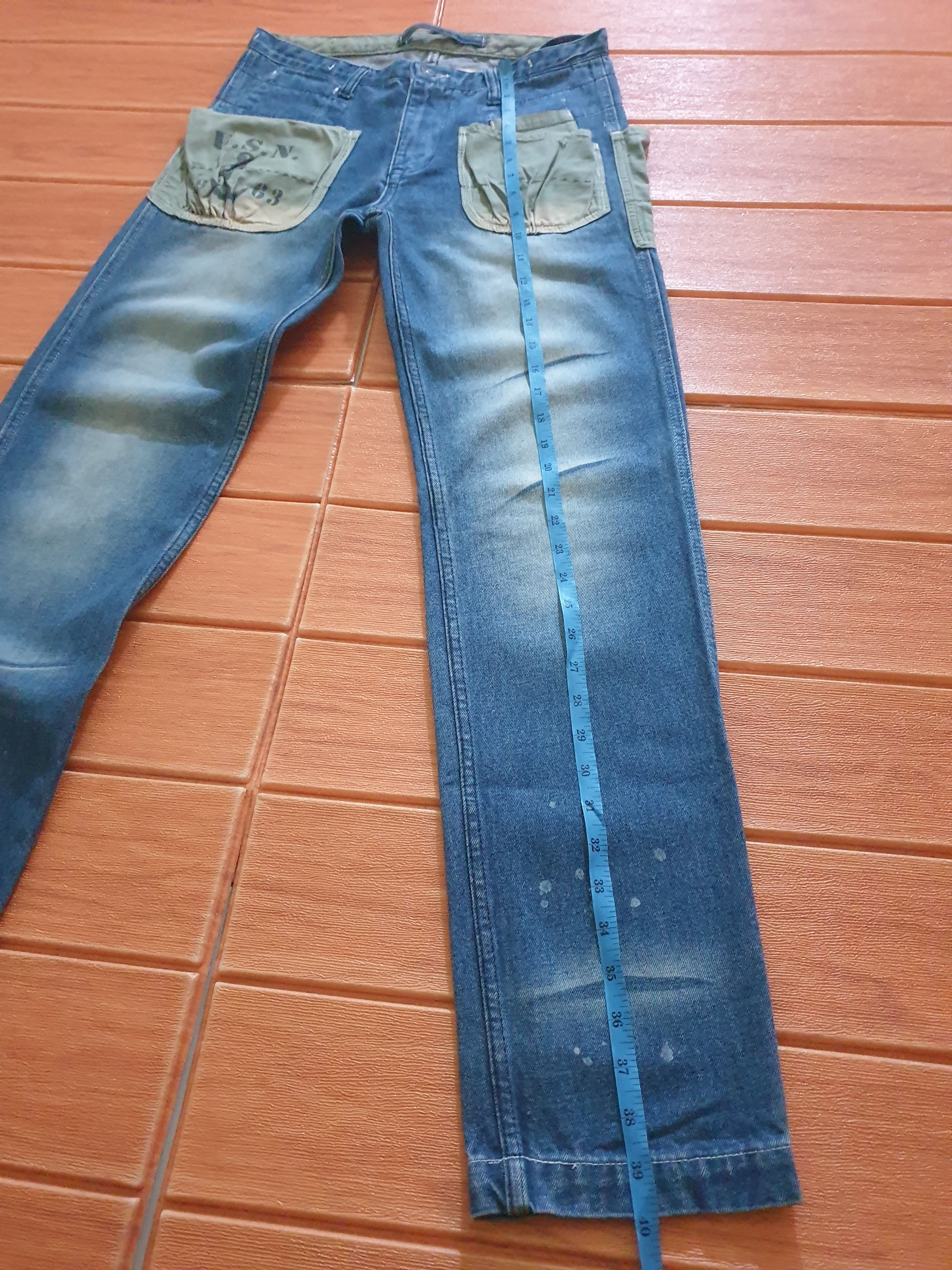PPFM 💥Thrift standard USN denim pant Size US 29 - 5 Thumbnail