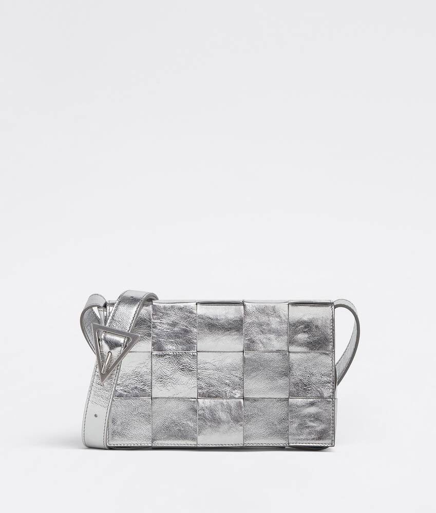 Bottega Veneta o1w1db10525 Size: OS / Cassette Bag in Silver Size ONE SIZE - 1 Thumbnail