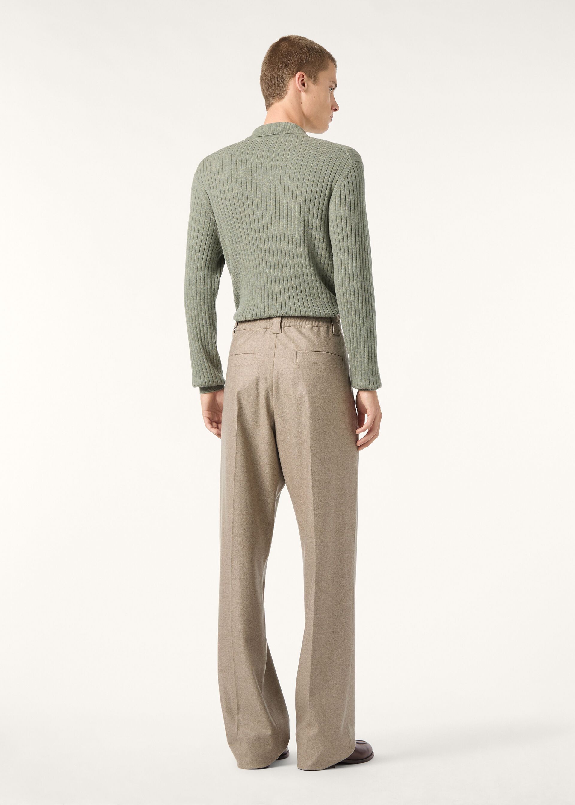 Loro Piana os11x0326 FAO7215 Reinga Pant in Grey Sand Size US 32 / EU 48 - 5 Thumbnail