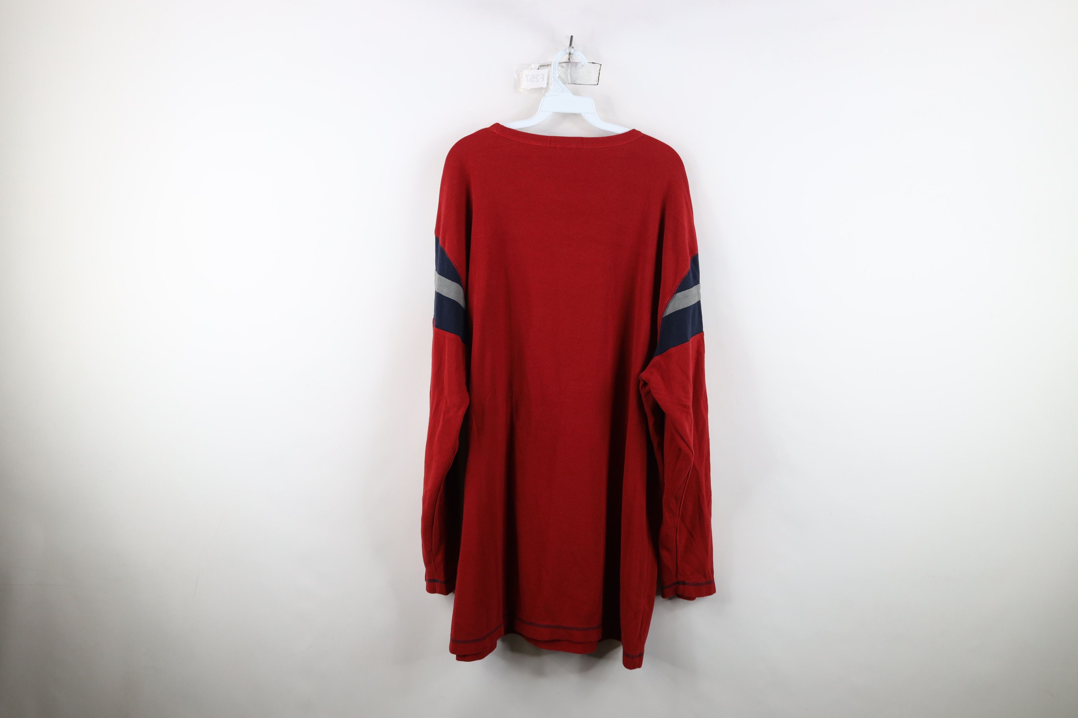Nautica Vintage Nautica Thermal Waffle Knit Long Sleeve T-Shirt Red Size US XXL / EU 58 / 5 - 11 Thumbnail