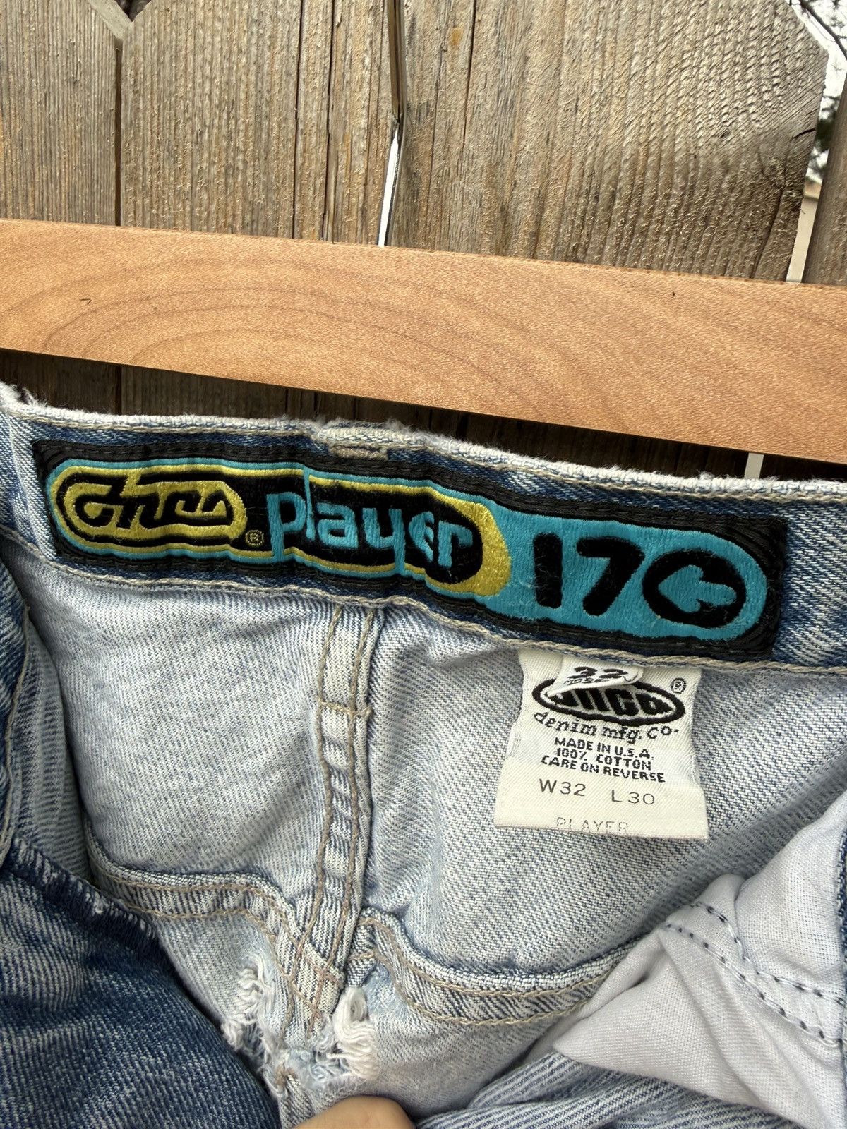 JNCO Vintage JNCO Player 170 Blue Denim Jeans USA Men’s 32X30 Size US 32 / EU 48 - 8 Thumbnail