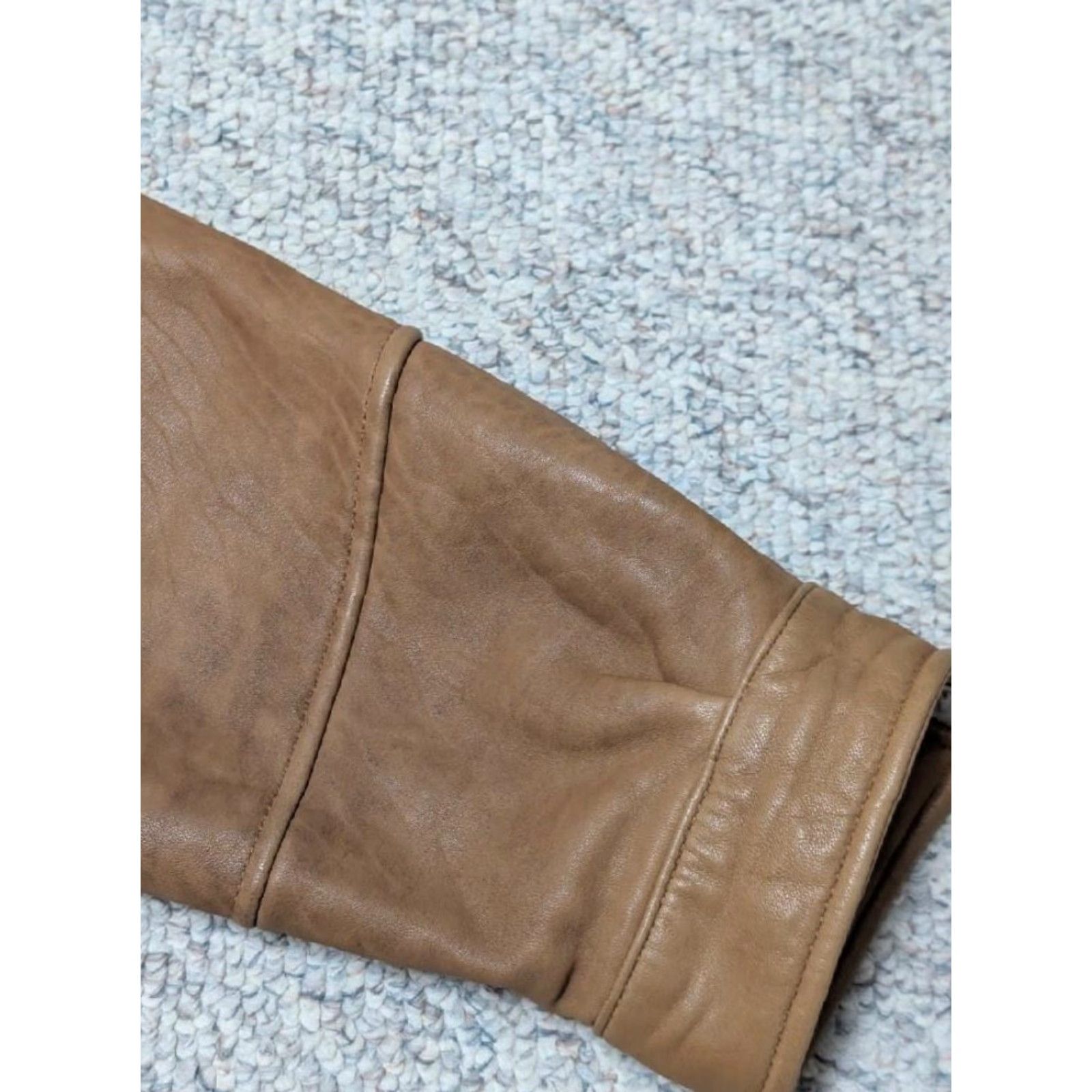 Vintage VINTAGE Madison Creek Motorcycle Jacket L Lambskin Leather Brown Patina 1990s Mens 44-46 Size US L / EU 52-54 / 3 - 5 Thumbnail