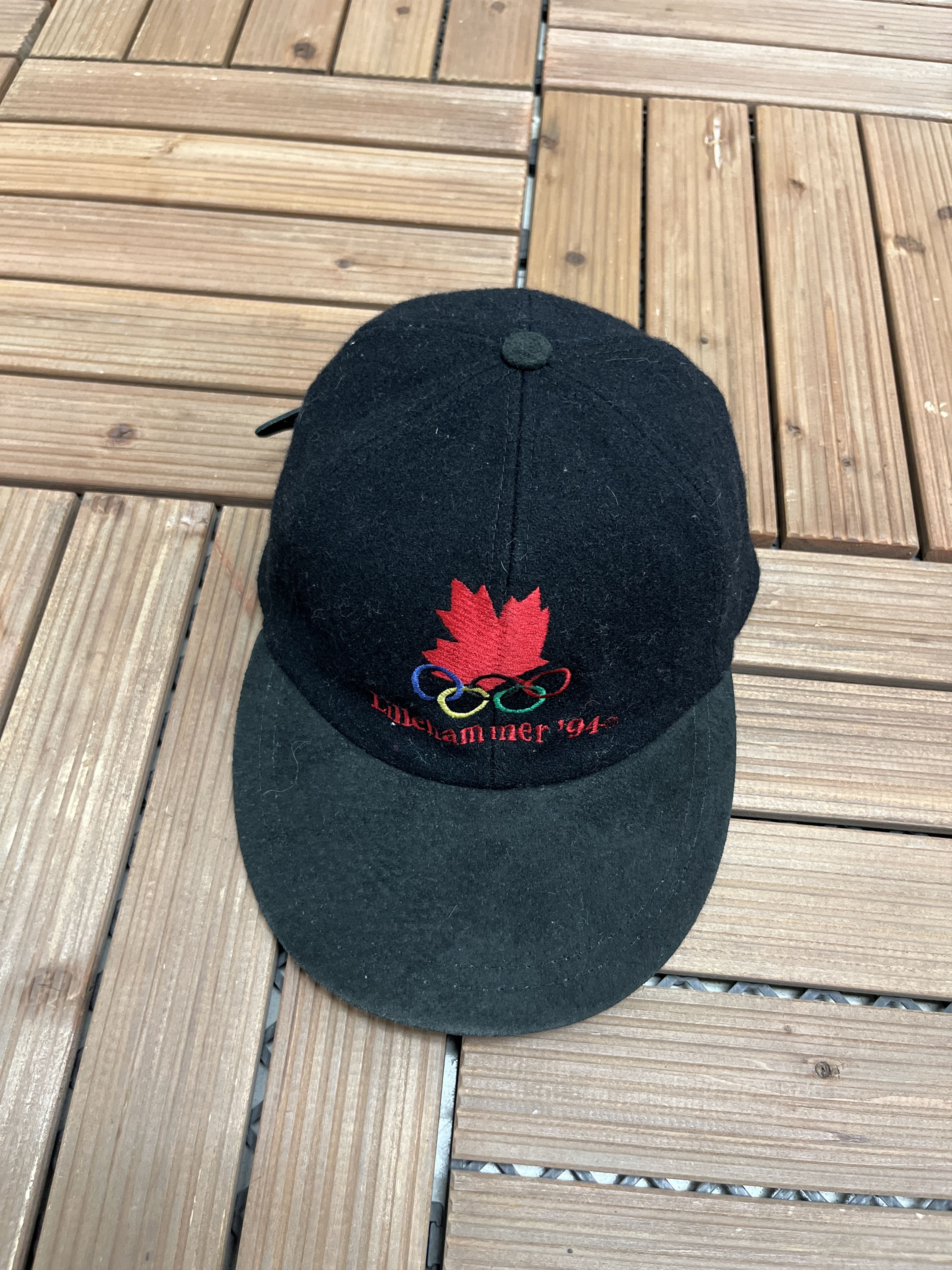 Vintage Team Canada Lillehammer '94 Olympics Vintage Black Hat Cap Size ONE SIZE - 1 Thumbnail