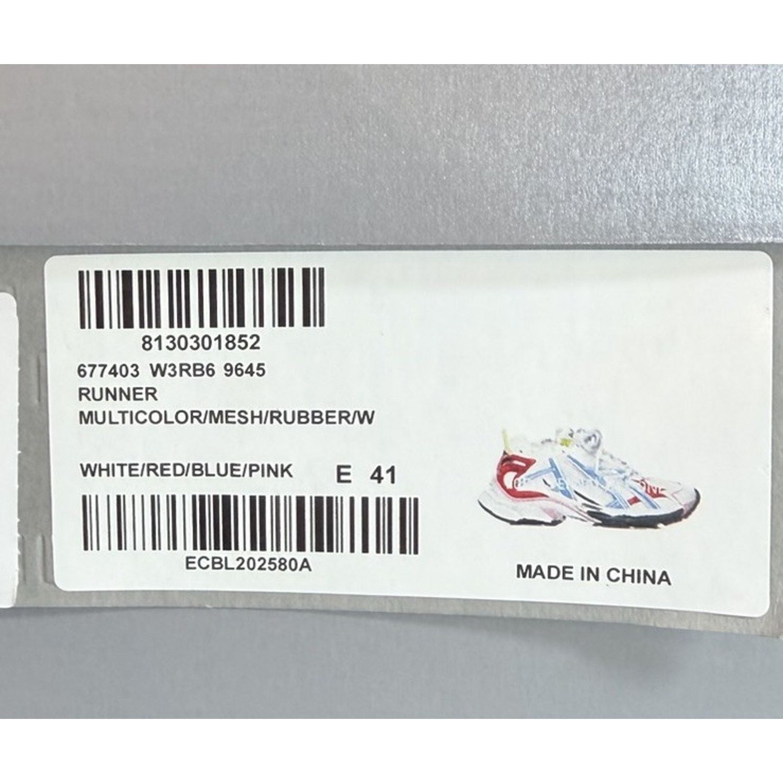 Balenciaga Size 41EU/8US - Balenciaga Runner Multicolor NEW! Size US 8 / EU 41 - 11 Thumbnail