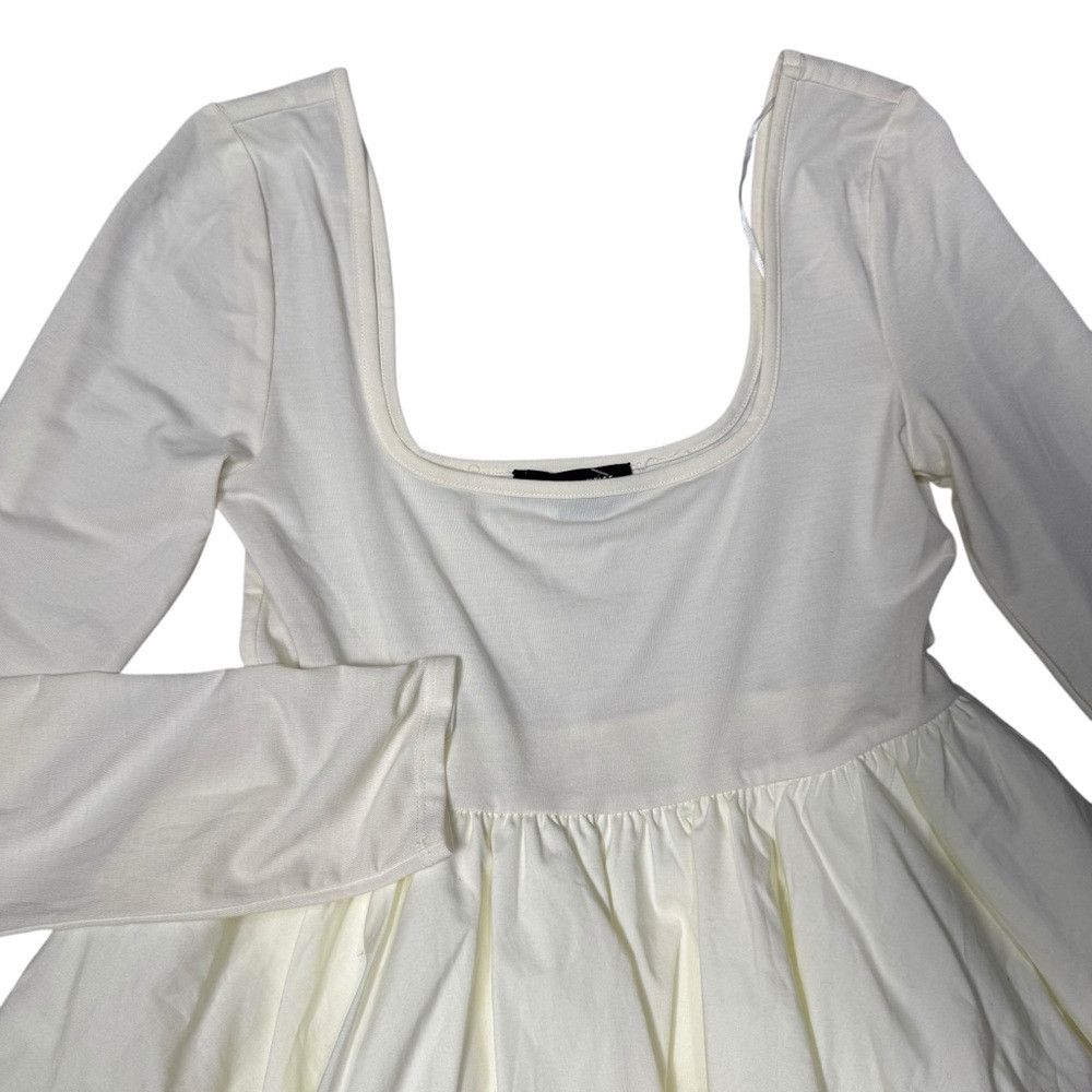 Other New Silence + Noise Bubble Bottom Long Sleeve Ivory Top Siz Size M / US 6-8 / IT 42-44 - 4 Thumbnail