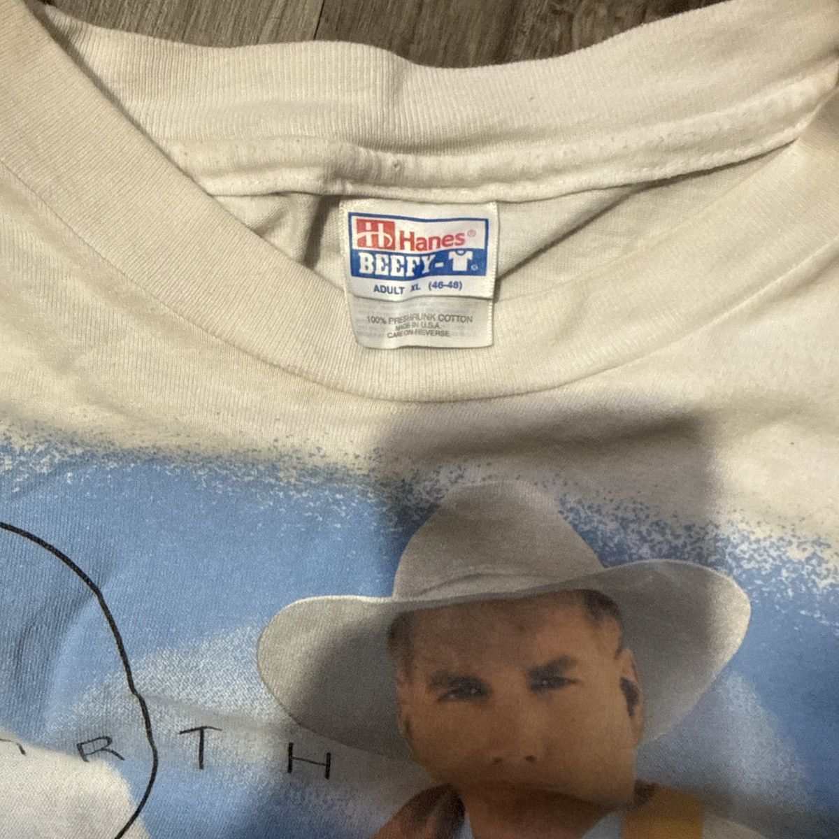 Hanes Garth Brooks Fresh Horses white tour T-shirt Size US XL / EU 56 / 4 - 3 Thumbnail