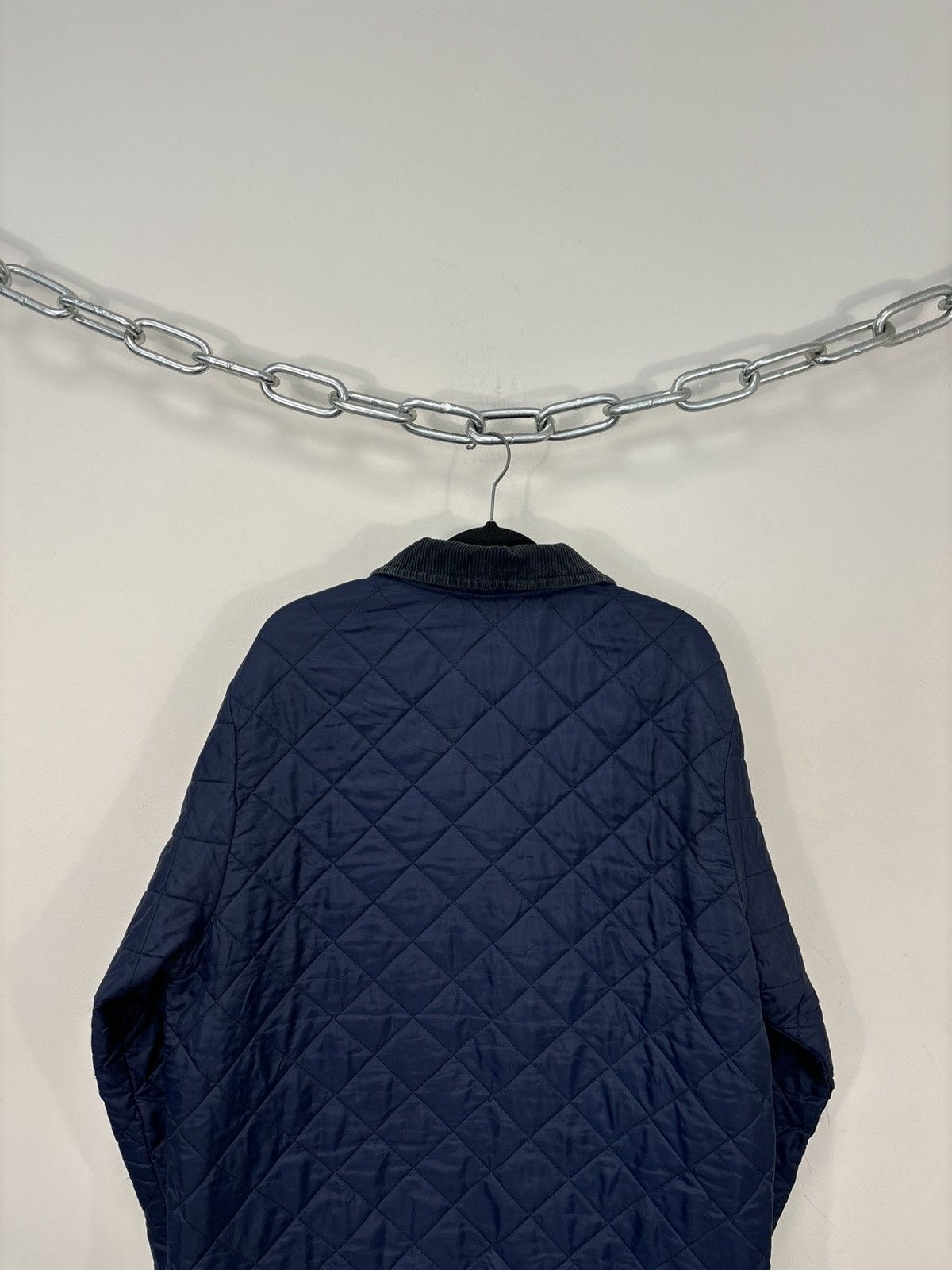 Barbour Barbour Vintage Liddesdale Navy Blue Hunting Quilted Jacket Size US XL / EU 56 / 4 - 19 Thumbnail