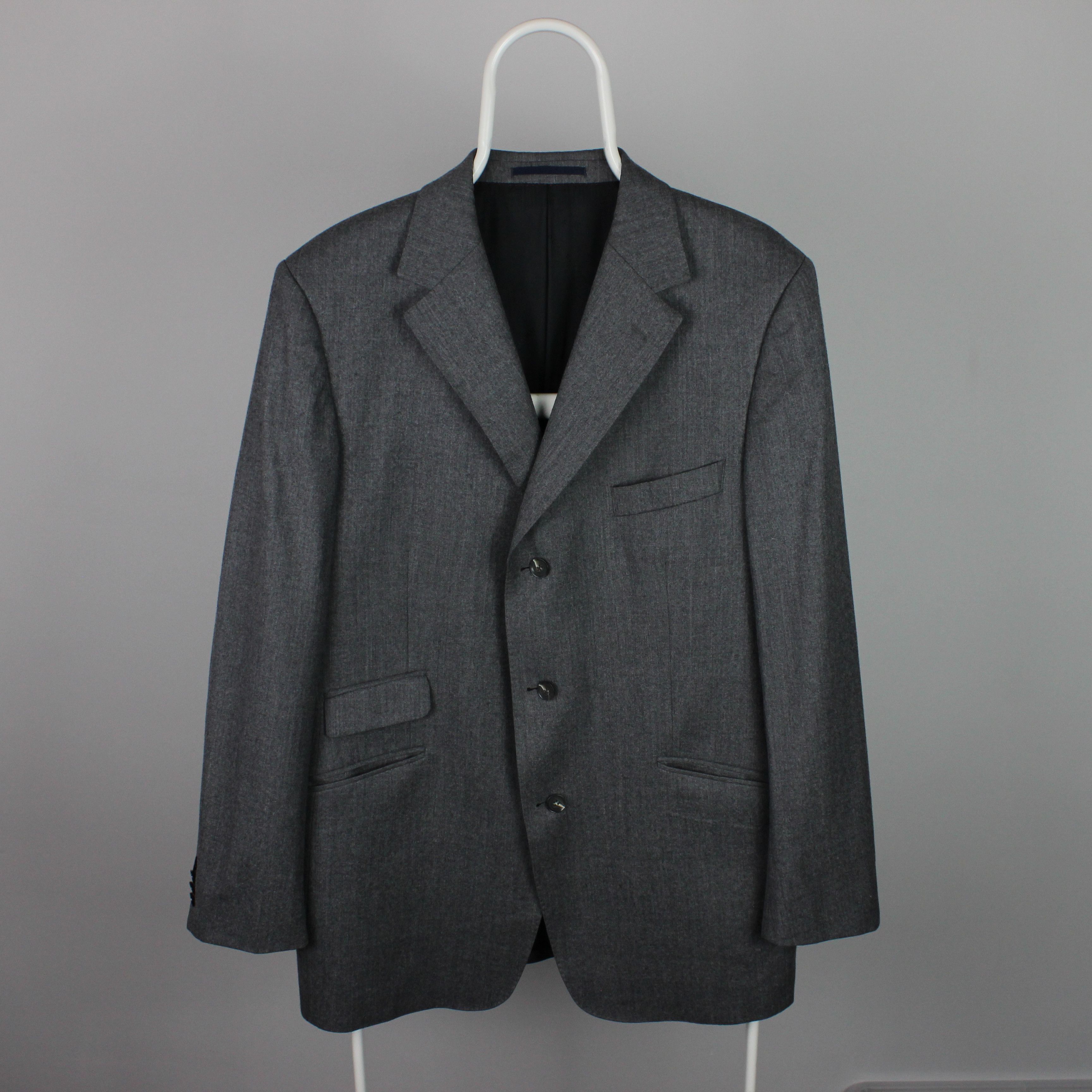 Burberry Burberry blazer wool 52 42R 3 buttons gray XL Size 42R - 1 Thumbnail
