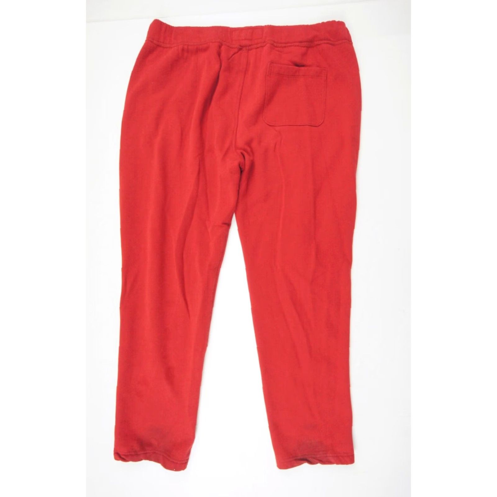 Abercrombie & Fitch Abercrombie & Fitch Sweatpants Womens Large Red Fleece Logo Spellout Flaws Size 36" / US 14 / IT 50 - 7 Thumbnail