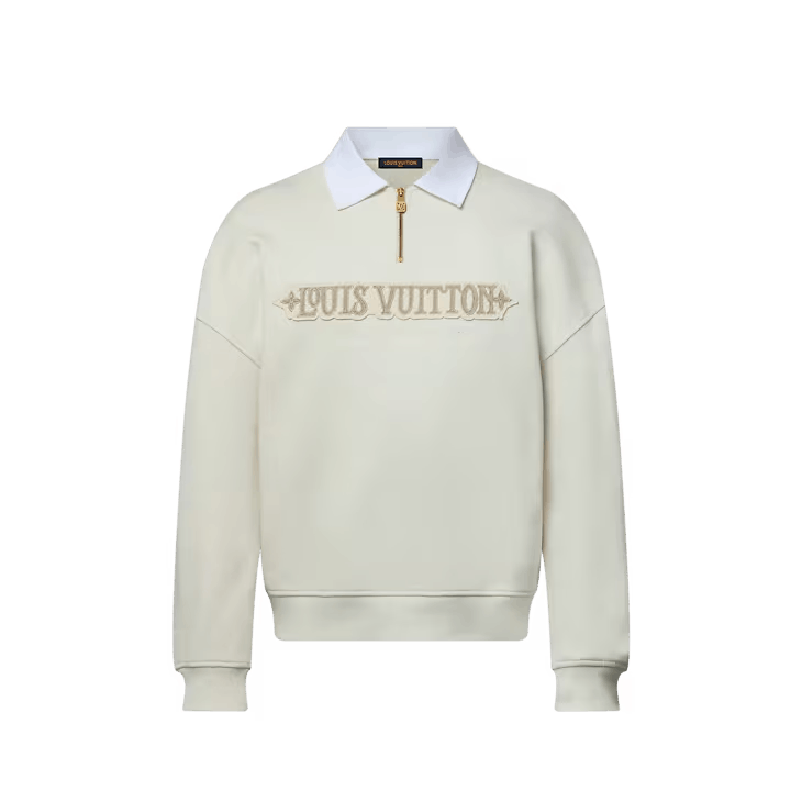 Louis Vuitton Embellished Half Zip Sweatshirt Size US M / EU 48-50 / 2 - 1 Thumbnail