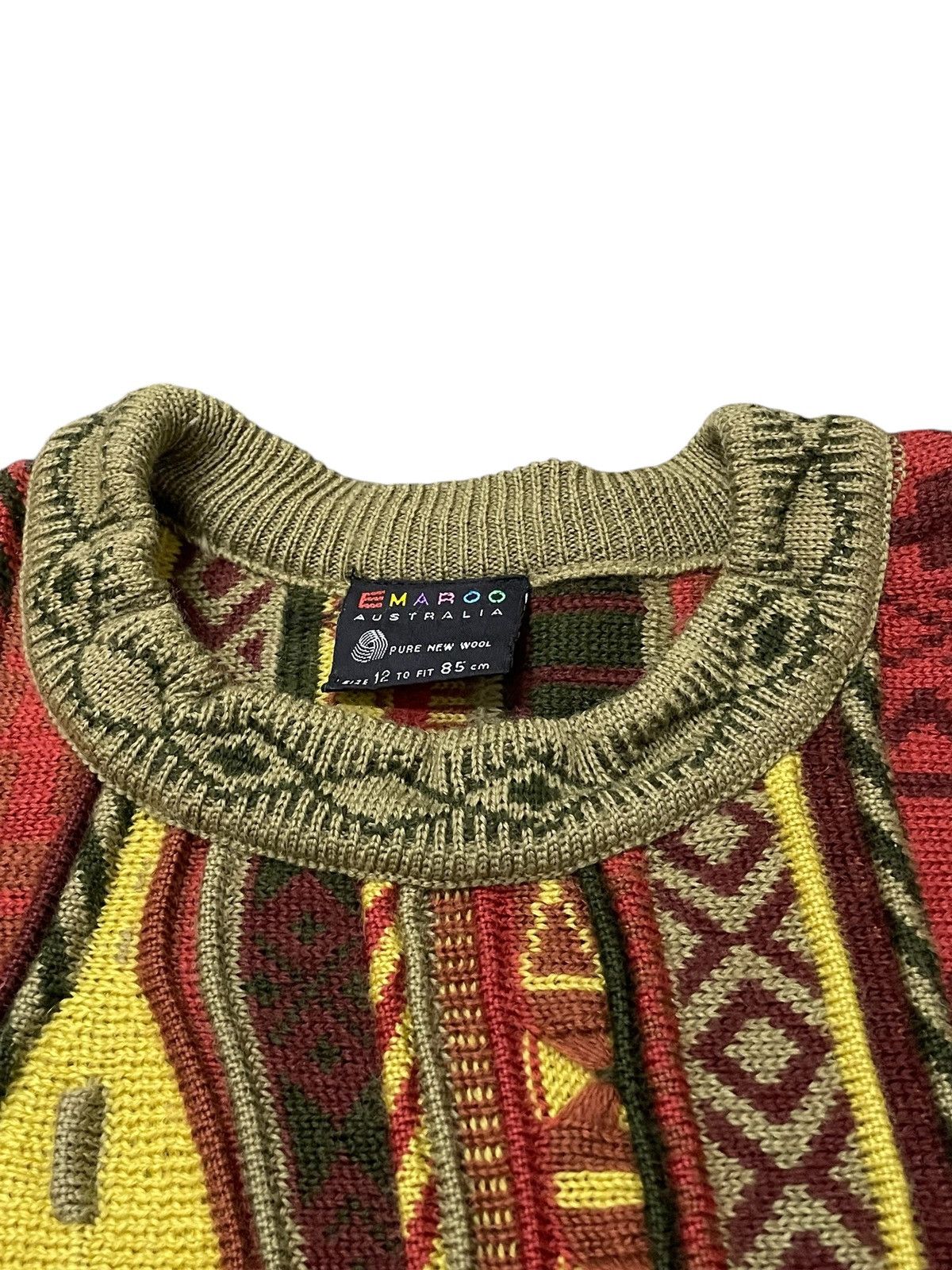 Coogi × Tundra Emaroo Australia 3D Coloured Cable Knit Coogi Style Sweater Size US M / EU 48-50 / 2 - 8 Thumbnail