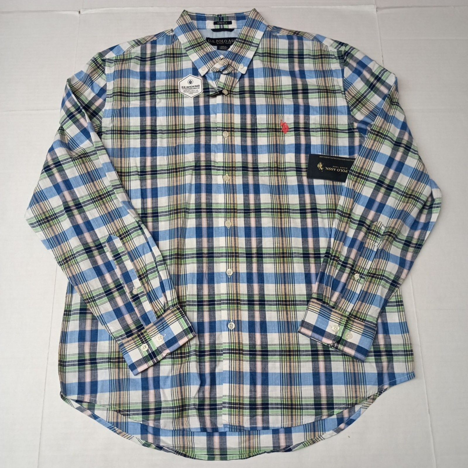 U.S. Polo Assn. U.S. Polo Assn. Button Woven Shirt Men's L Multicolor Plaid Size US L / EU 52-54 / 3 - 1 Thumbnail