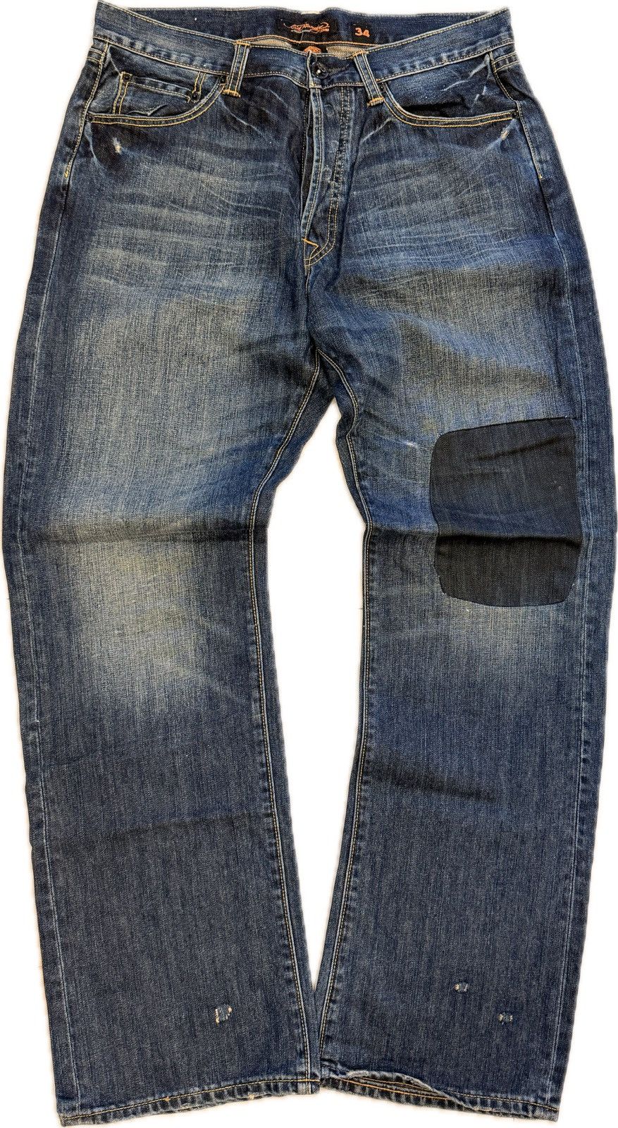 Ed Hardy Ed Hardy Spelled Out Jeans Size US 34 / EU 50 - 3 Thumbnail