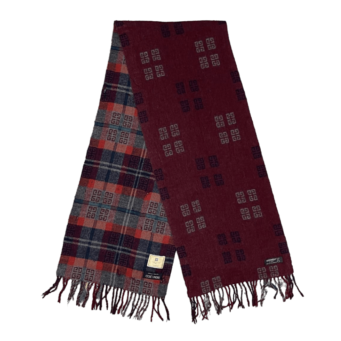 image of Vintage Givenchy Paris Cashmere Wool Scarf/scarves, Men's