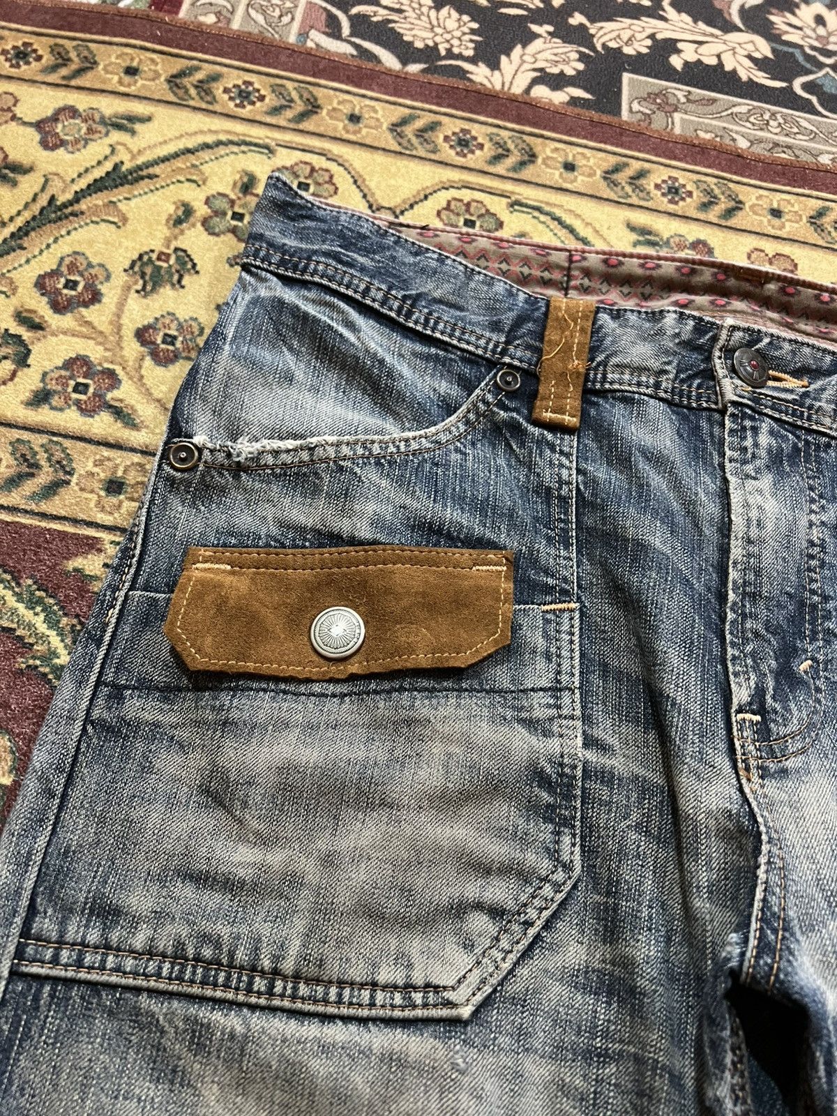 Edwin EDWIN EXCLUSIVE VINTAGE XV DISTRESSED BUSH PANTS JEANS Size US 36 / EU 52 - 7 Thumbnail