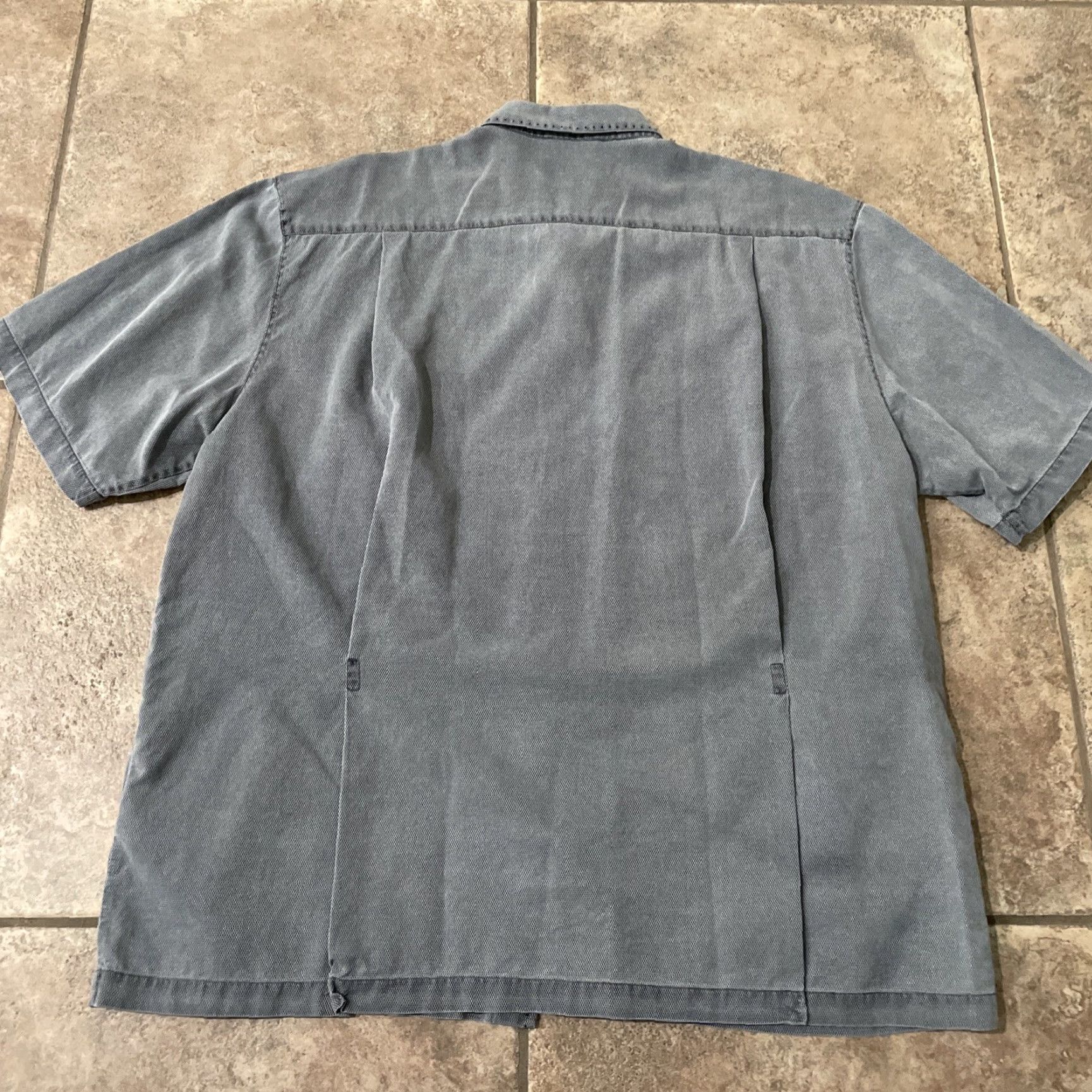 Nat Nast VINTAGE Nat Nast luxury originals Button-Down shirt Mens Size XL Gray Short Sleeve Size US XL / EU 56 / 4 - 5 Thumbnail