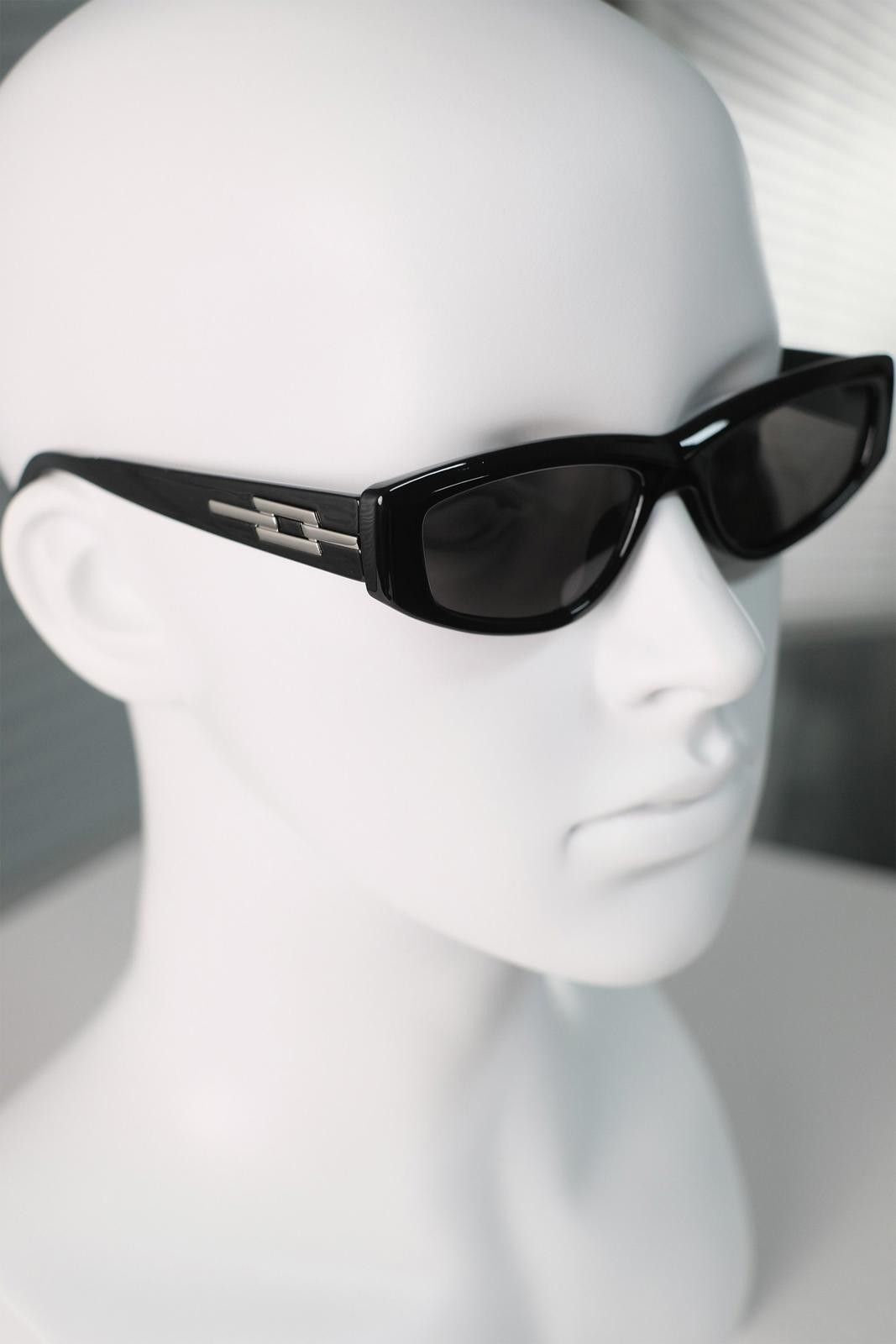 Japanese Brand Vintage Y2k Avant Garde Cat Eye Green Sunglasses Unisex OS Size ONE SIZE - 6 Thumbnail