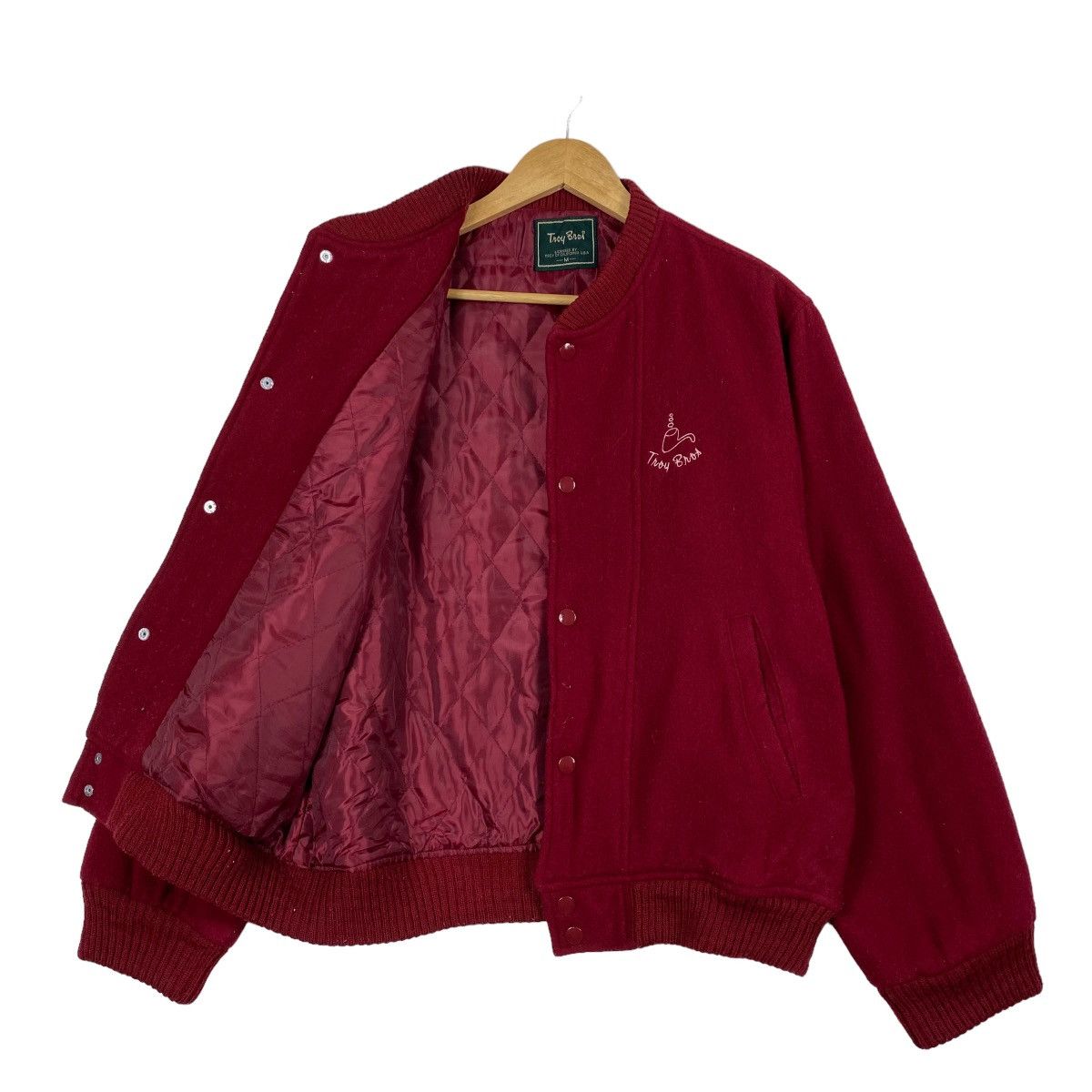 Japanese Brand Vintage 90s Troy Bros Bomber Jacket Size US L / EU 52-54 / 3 - 11 Thumbnail