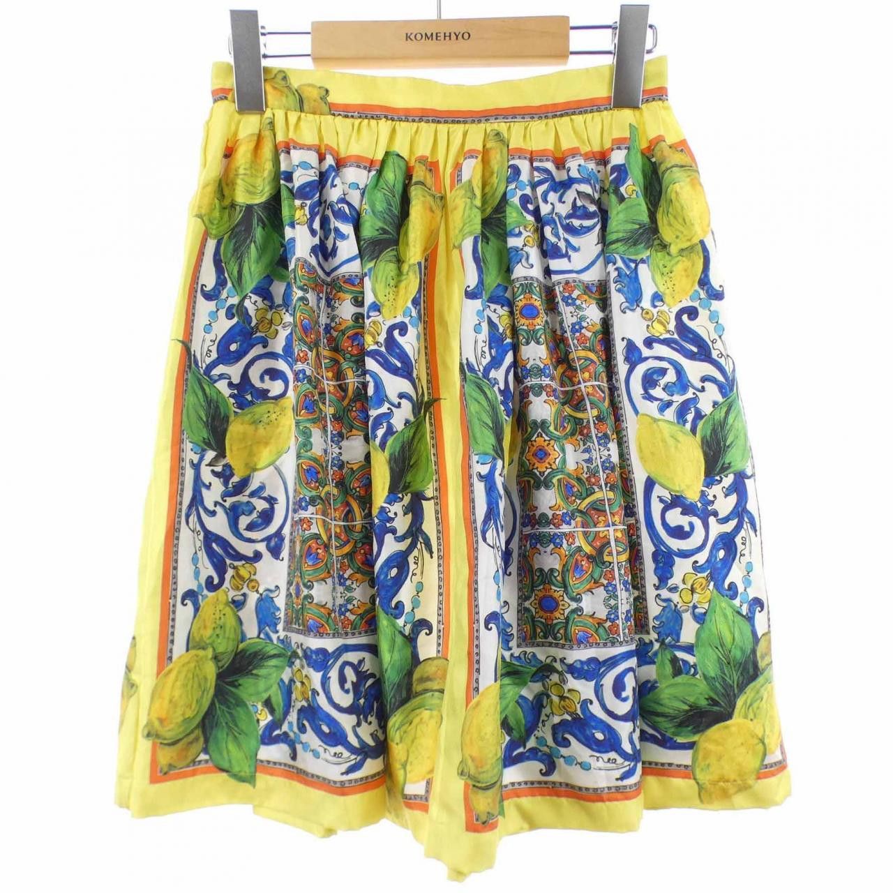 Dolce & Gabbana Dolce & Gabbana Dolce&Gabbana Silk Skirt Textile Skirts F4V85T/FP1UU DUTY FREE for USA Size ONE SIZE - 1 Thumbnail