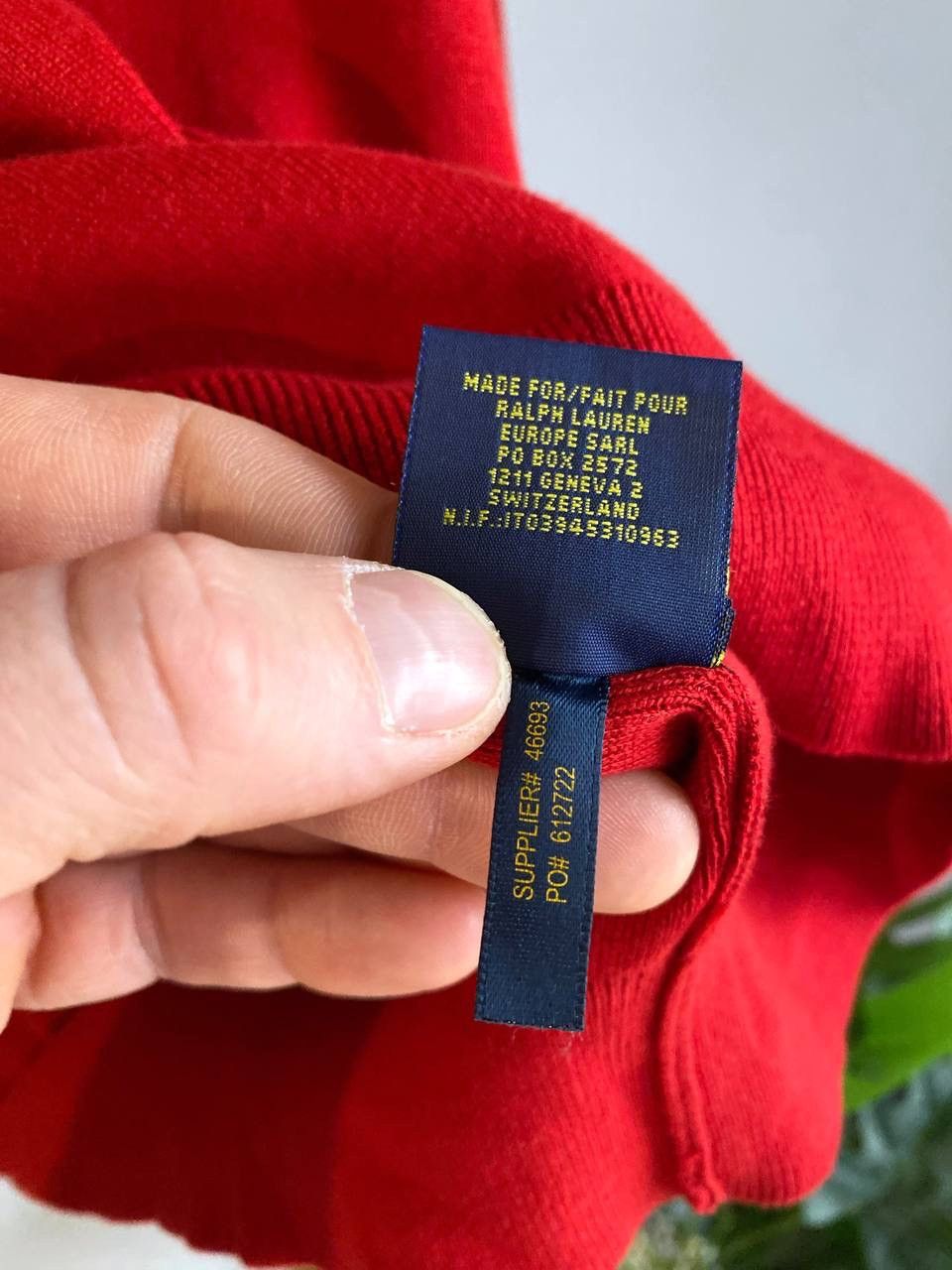 Polo Ralph Lauren Polo Ralph Lauren Men's V-Neck Red Knit Jumper Sweater, XL Size US XL / EU 56 / 4 - 18 Thumbnail