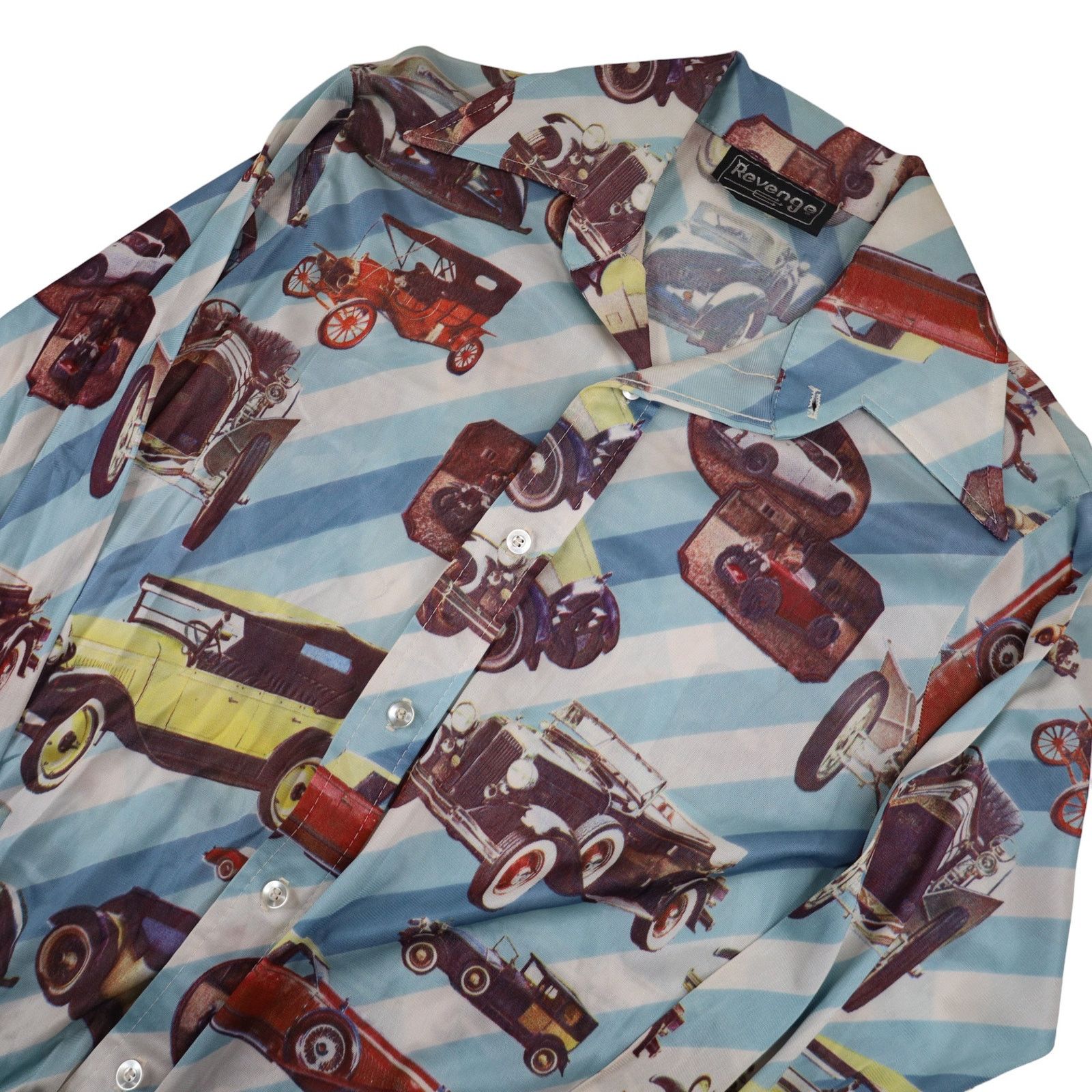 Vintage Vintage 70s Revenge Allover Photorealistic Automotive Shirt Size US M / EU 48-50 / 2 - 2 Thumbnail