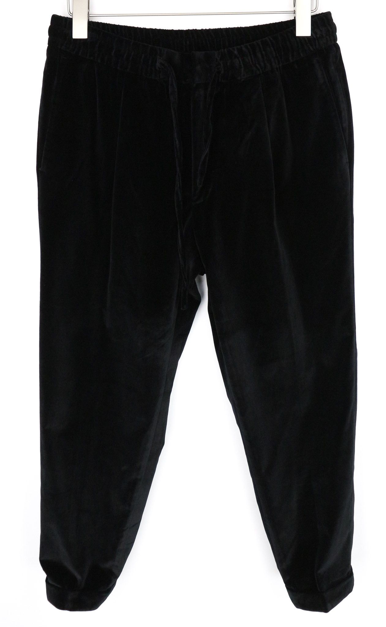Suitsupply BRESCIA UK32S Black Cotton Stretch Velvet Trousers 73330 Size US 32 / EU 48 - 1 Thumbnail
