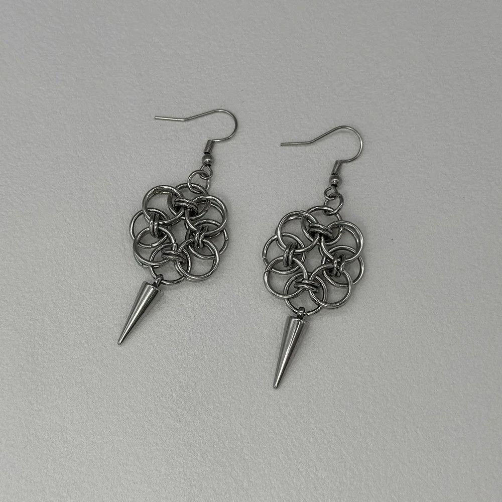 Jewelry Gothic Edgy Spiked Earring Size ONE SIZE - 3 Thumbnail