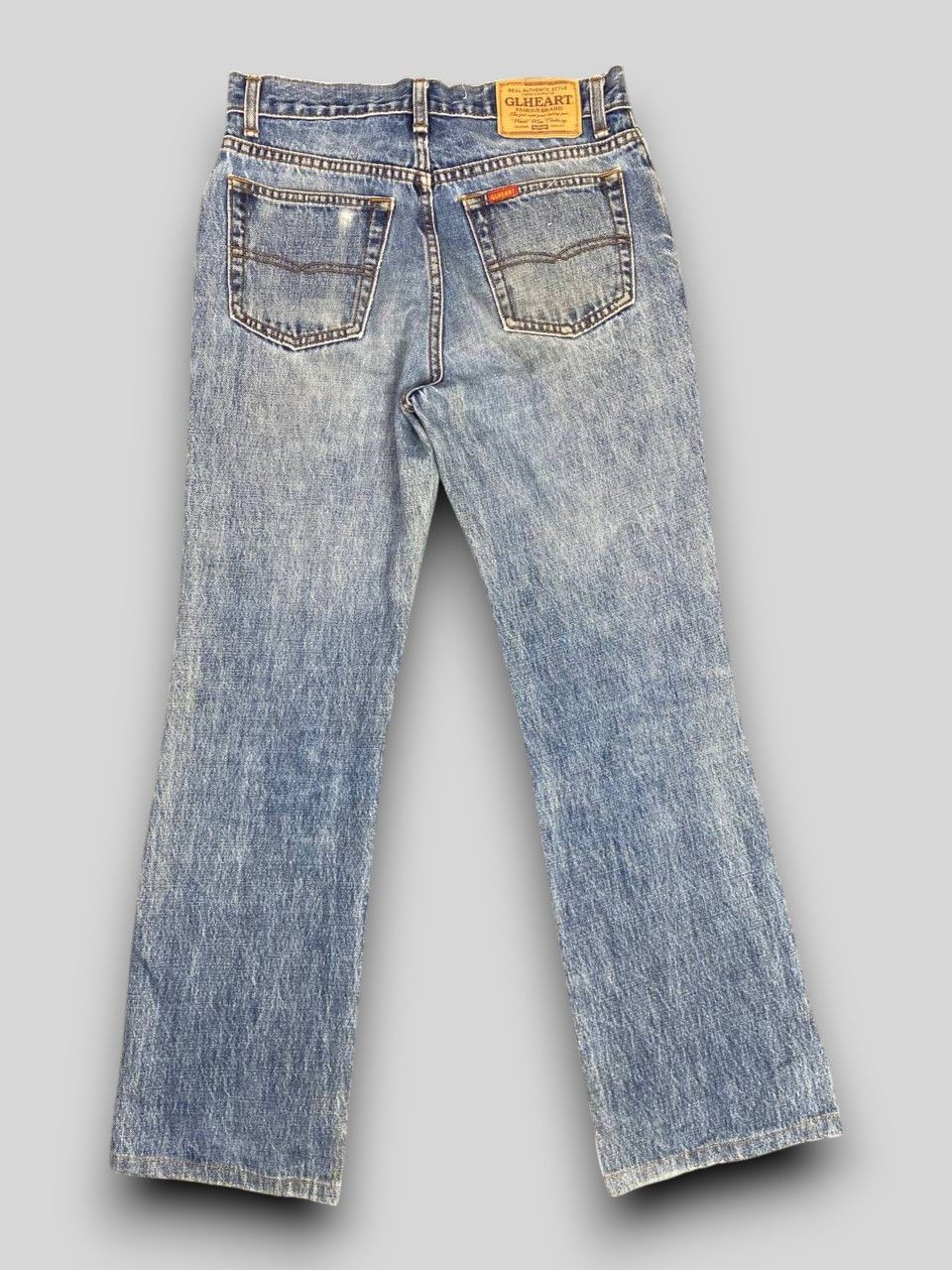 Japanese Brand gl heart japanese brand bootcut flare distressed denim Size US 31 - 2 Thumbnail