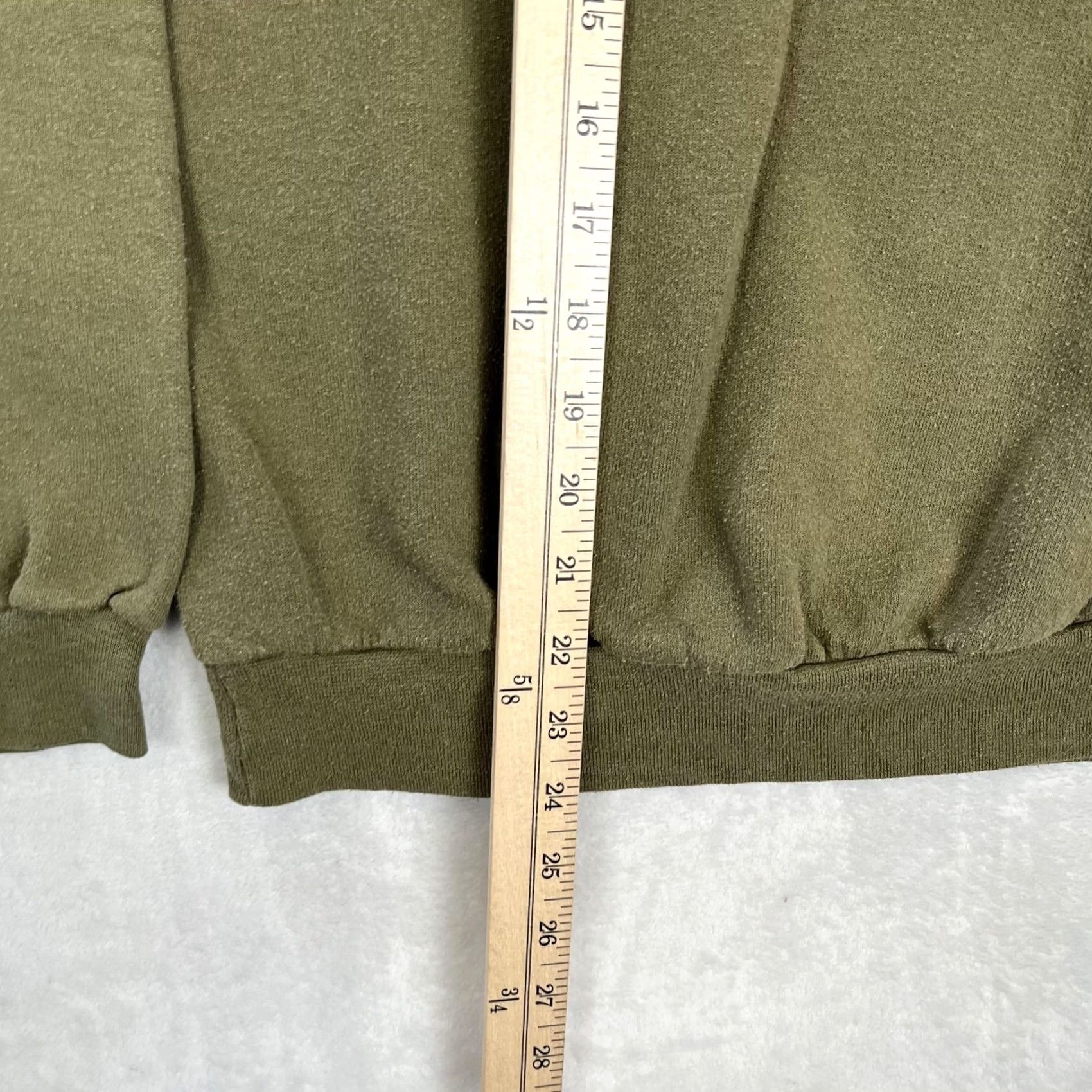 Vintage VINTAGE USMC Sweatshirt Mens Medium Green Fleece Crewneck USA Graphic Print Navy Military Patriotic Pattern Crew Neck Long Sleeve Pullover Size US M / EU 48-50 / 2 - 4 Thumbnail