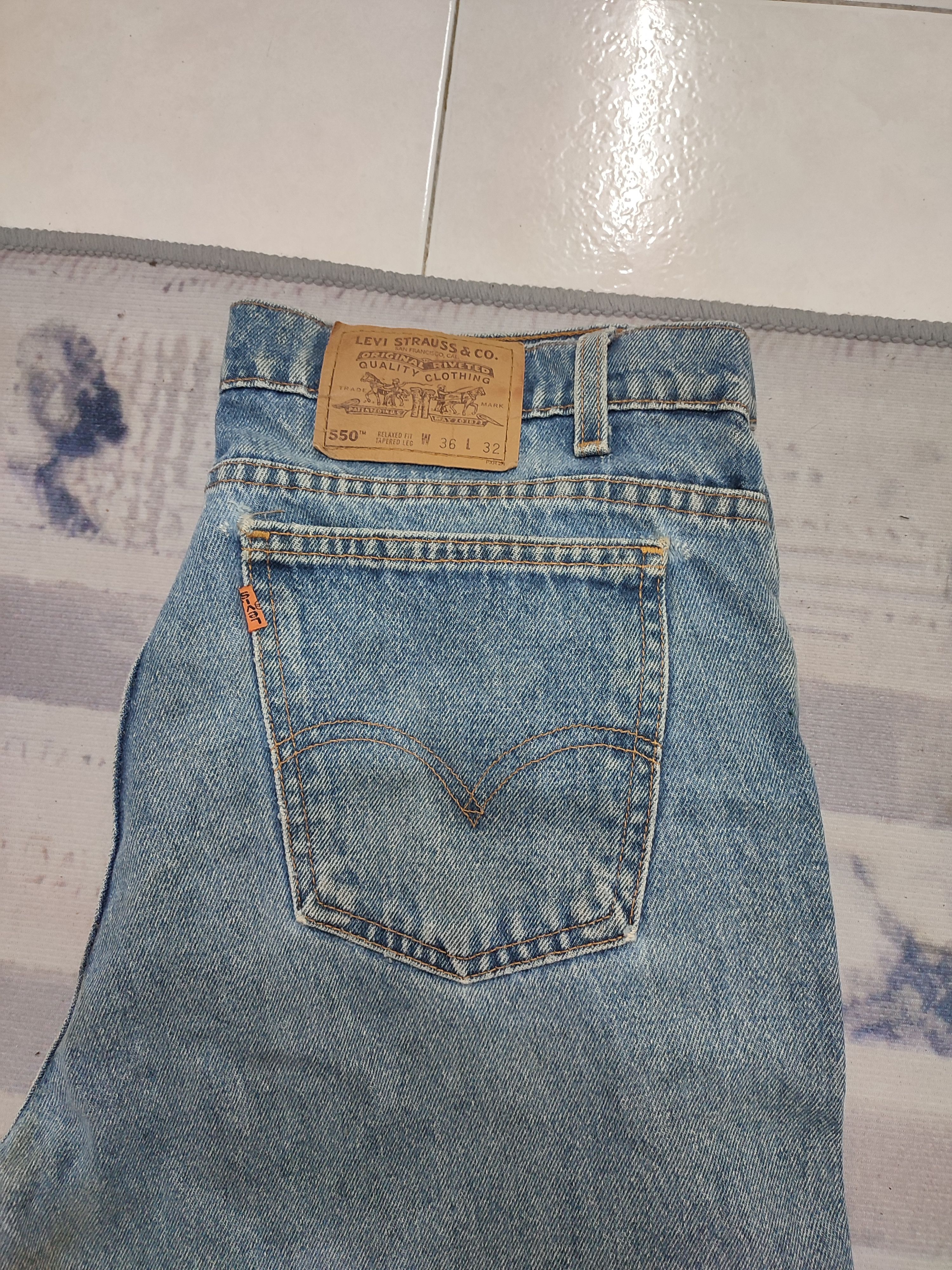 Levi's 💥Orange Tag 550 Levi's Vintage Distressed Denim Size US 36 / EU 52 - 1 Thumbnail