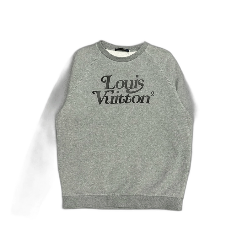 Louis Vuitton Louis Vuitton Gray Logo Sweatshirt NIGO Collaboration-2506 Size US XL / EU 56 / 4 - 1 Thumbnail