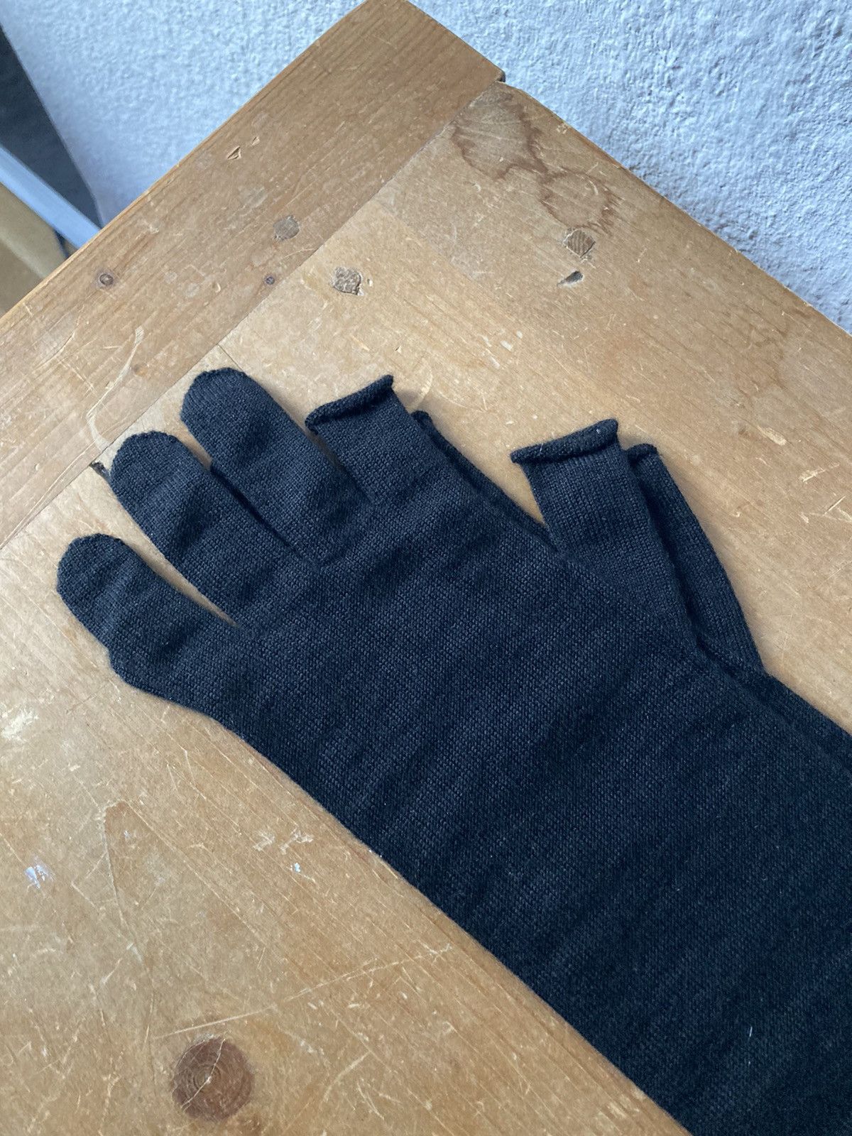 Rick Owens F/W 19 "LARRY" Runway Cashmere Lightning Gloves Rick Owens Size ONE SIZE - 7 Thumbnail