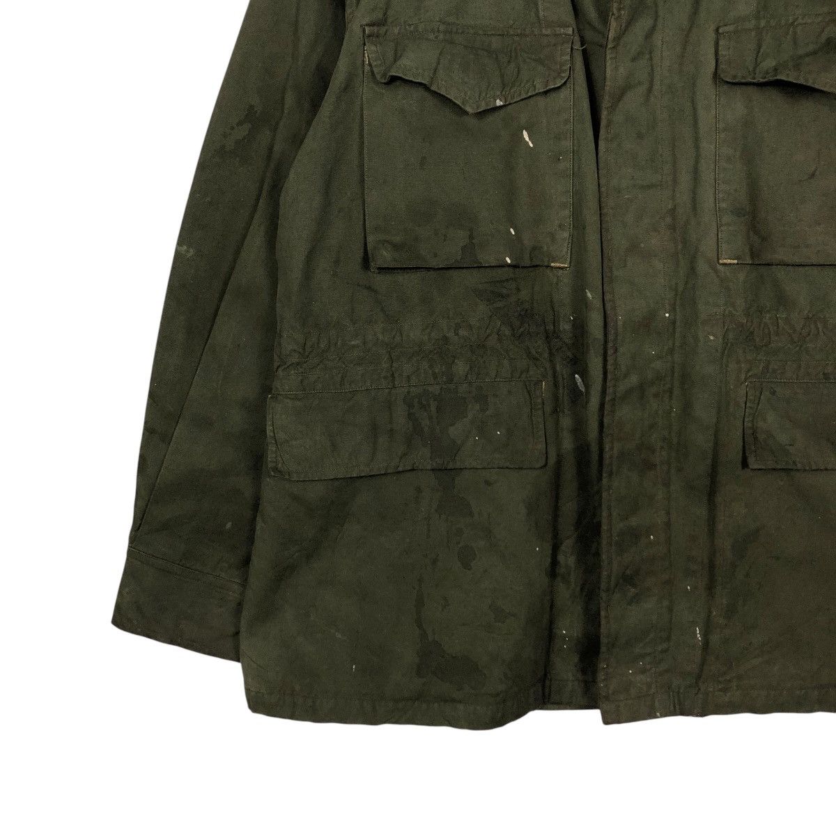 Vintage 🔥VINTAGE CHORE MILITARY JACKET CARGO MULTI POCKET WORLD WAR Size US M / EU 48-50 / 2 - 6 Thumbnail