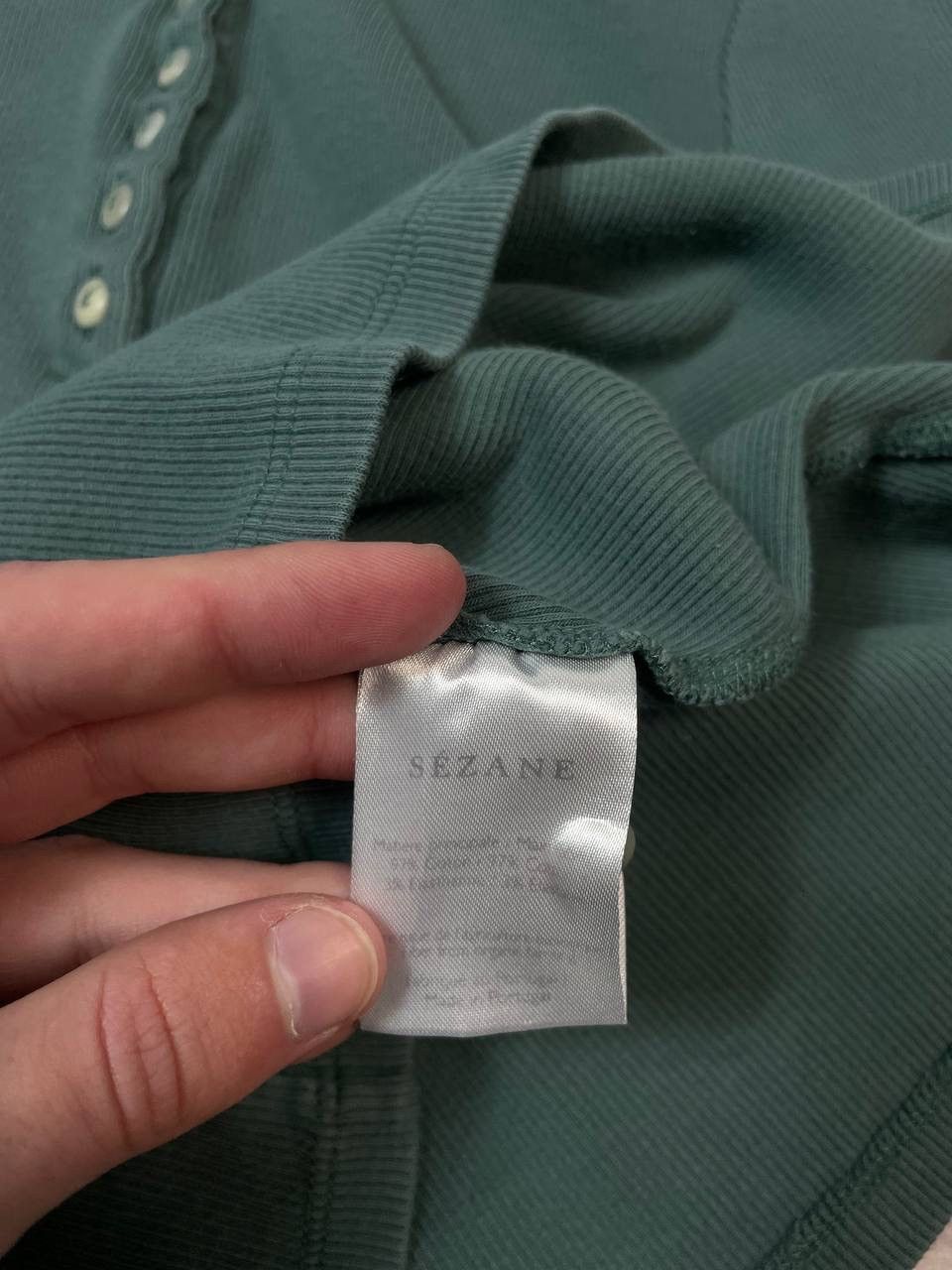 Sezane Sezane Button Long Sleeve Babydoll Top Shirt Y2K Size XS / US 0-2 / IT 36-38 - 5 Thumbnail