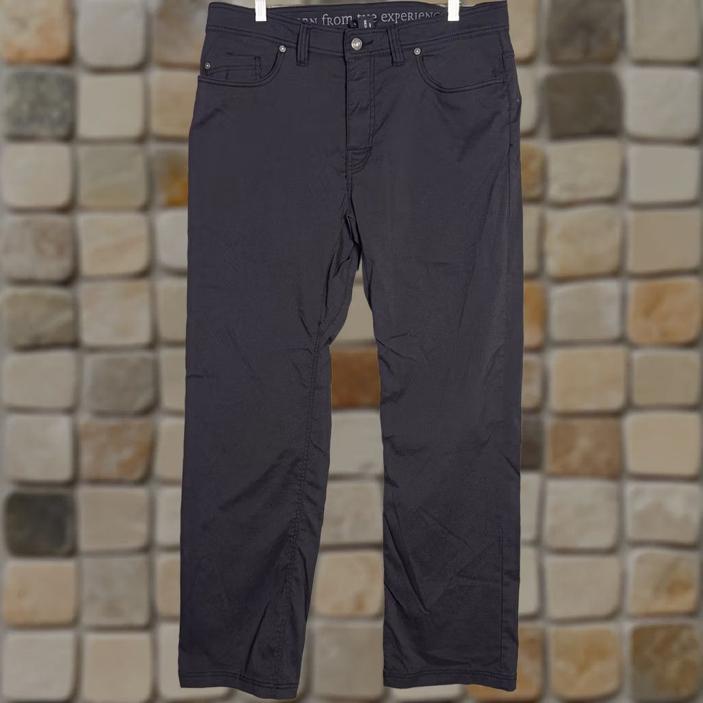 Prana Prana Mens Hiking Chino Pants Stretch 36x32 Black Size US 36 / EU 52 - 1 Thumbnail